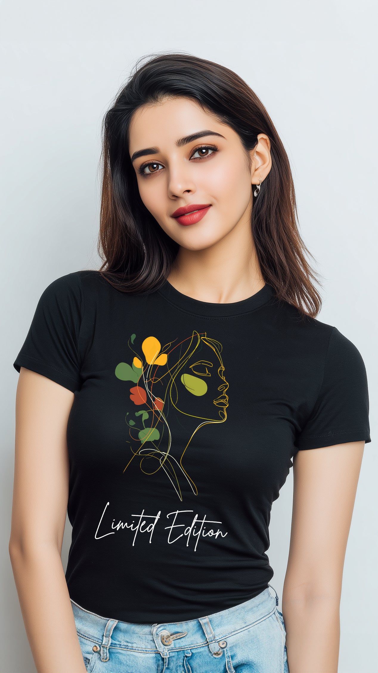 “Muse in Motion” – Limited Edition Regular Fit Round Neck Cotton T-Shirt