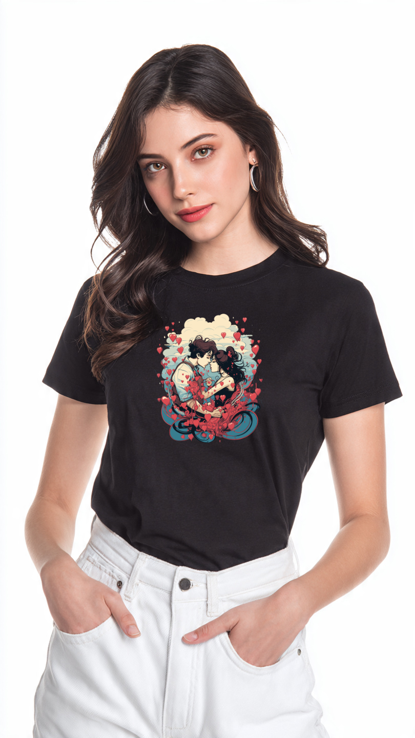 Love is in the Air Women's Cotton T-shirt - Storeily