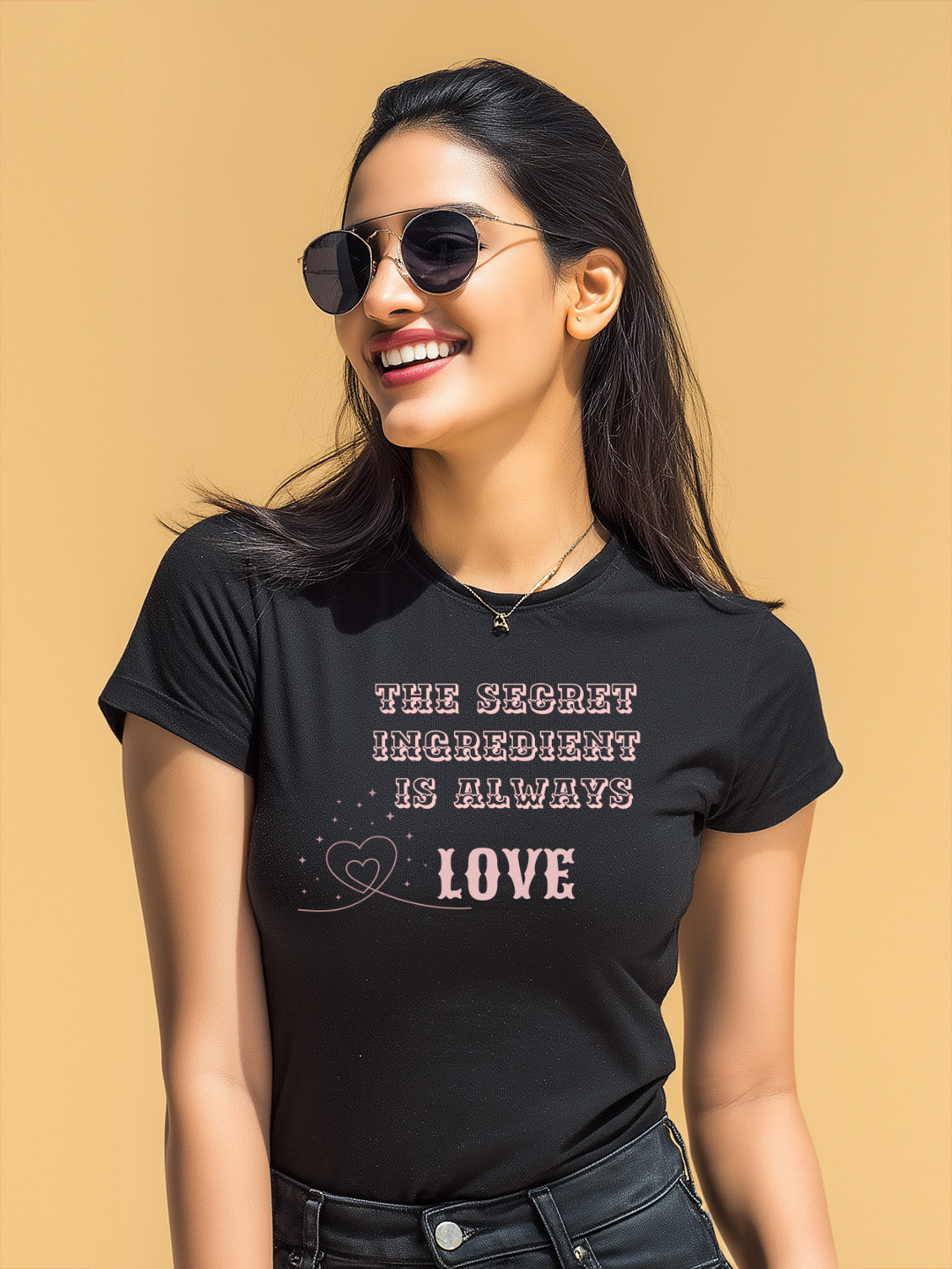 "Secret Ingredient is Always Love" Women's  Cotton T-Shirt
