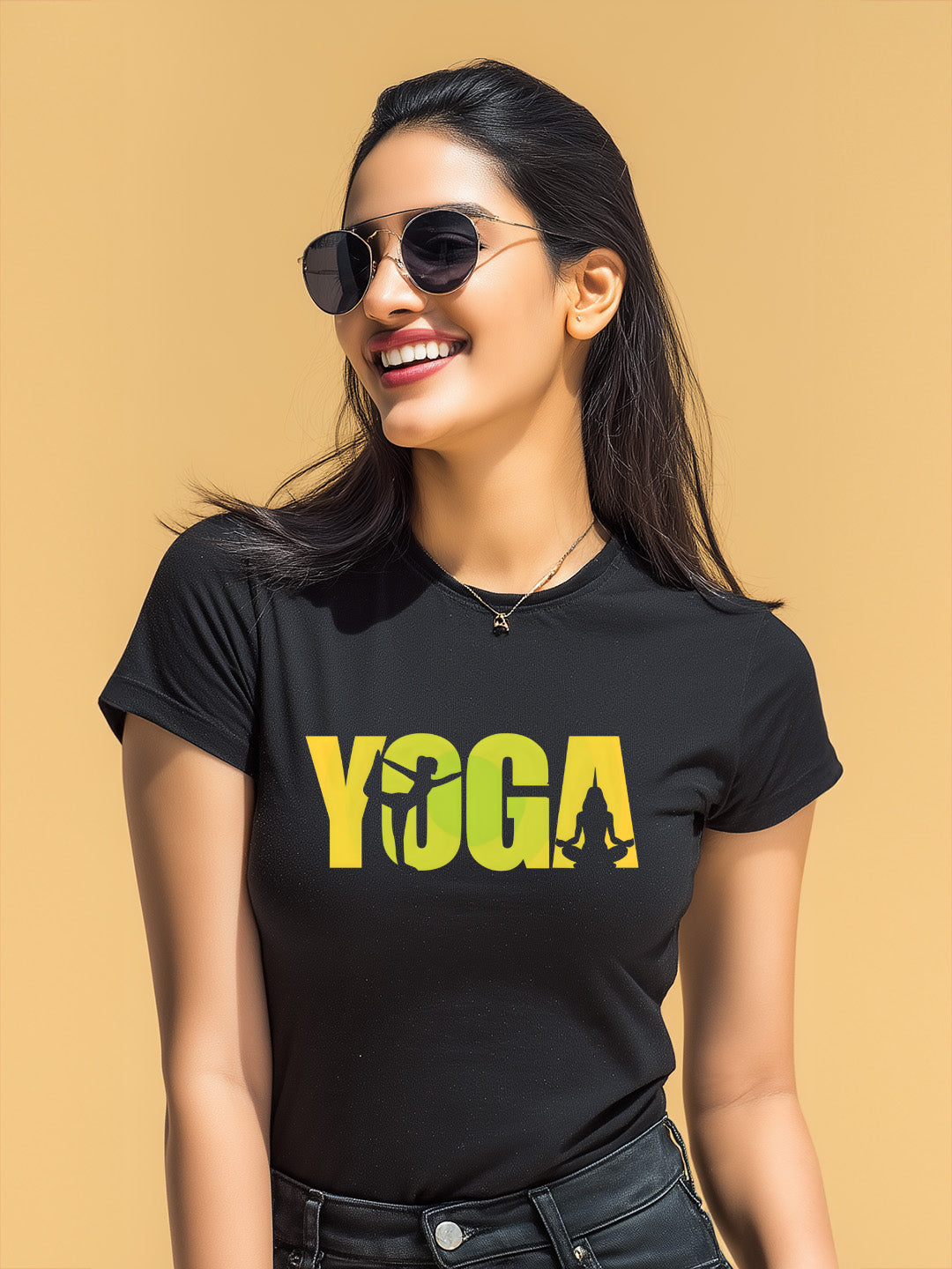 YOGA Women's Graphic Cotton Tee