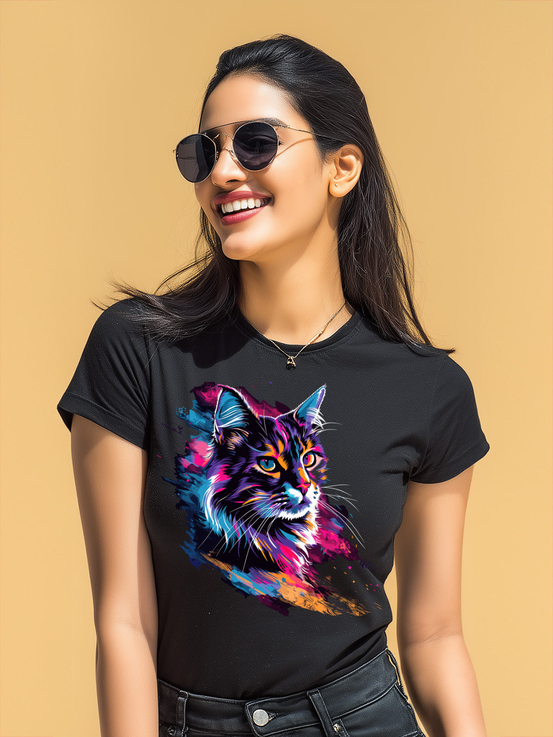 Whisker Wonderland Women's Tee for Cat lovers