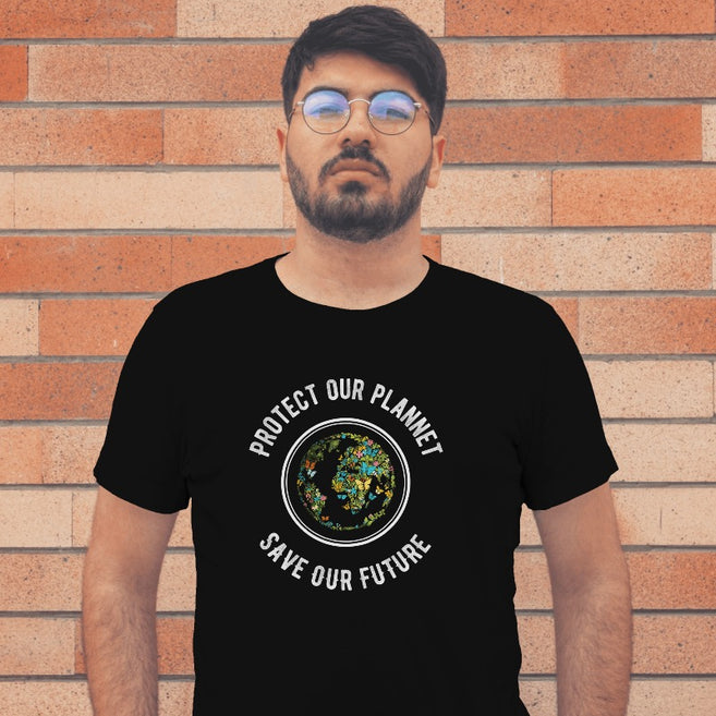 "Protect Our Planet Save Our Future"   Environment Day Theme T-Shirt Men's  T-Shirt
