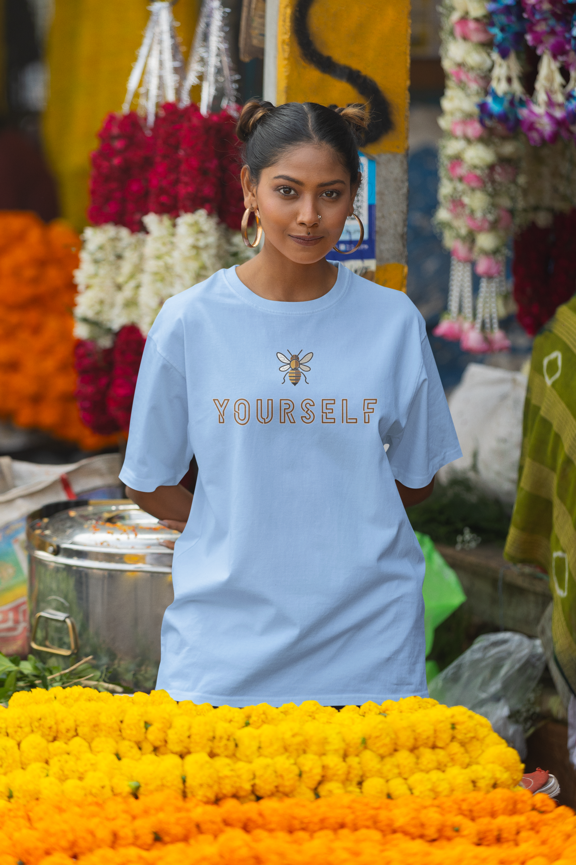 "Be Yourself" Women's Cotton Oversized T-Shirt