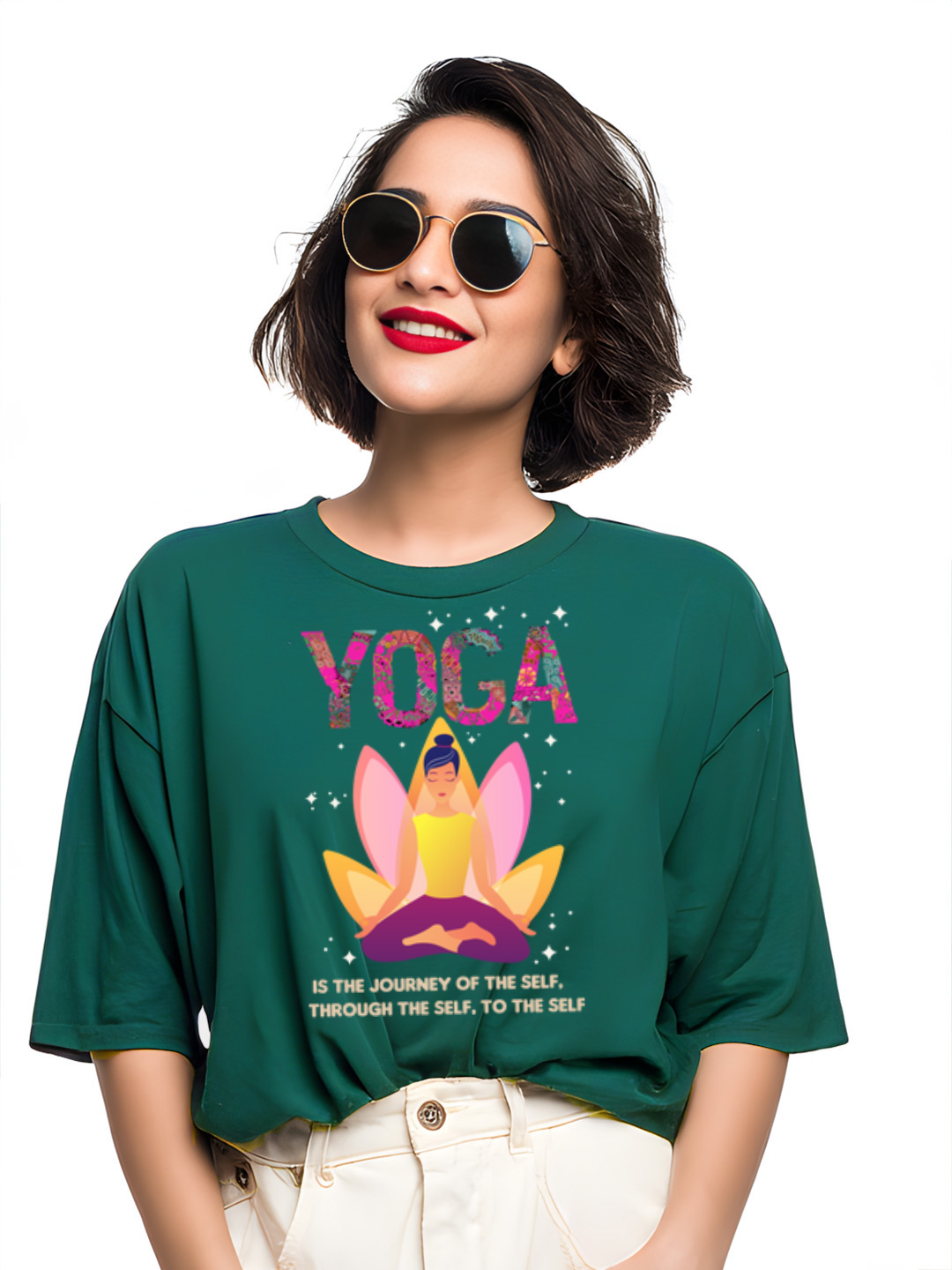 Yoga:  Women's Cotton Oversized T-Shirt