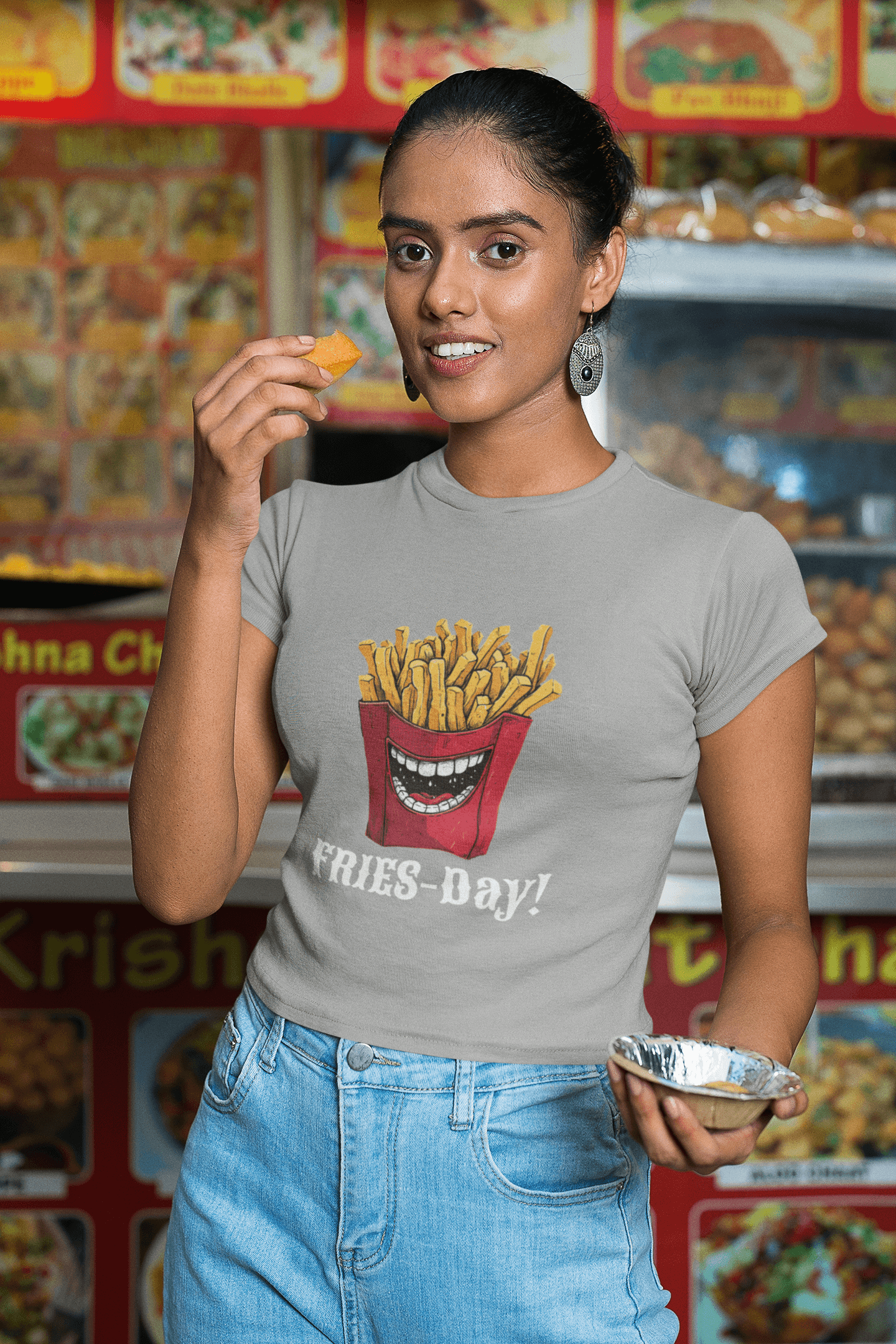 Fries-Day Women's Cotton T-Shirt