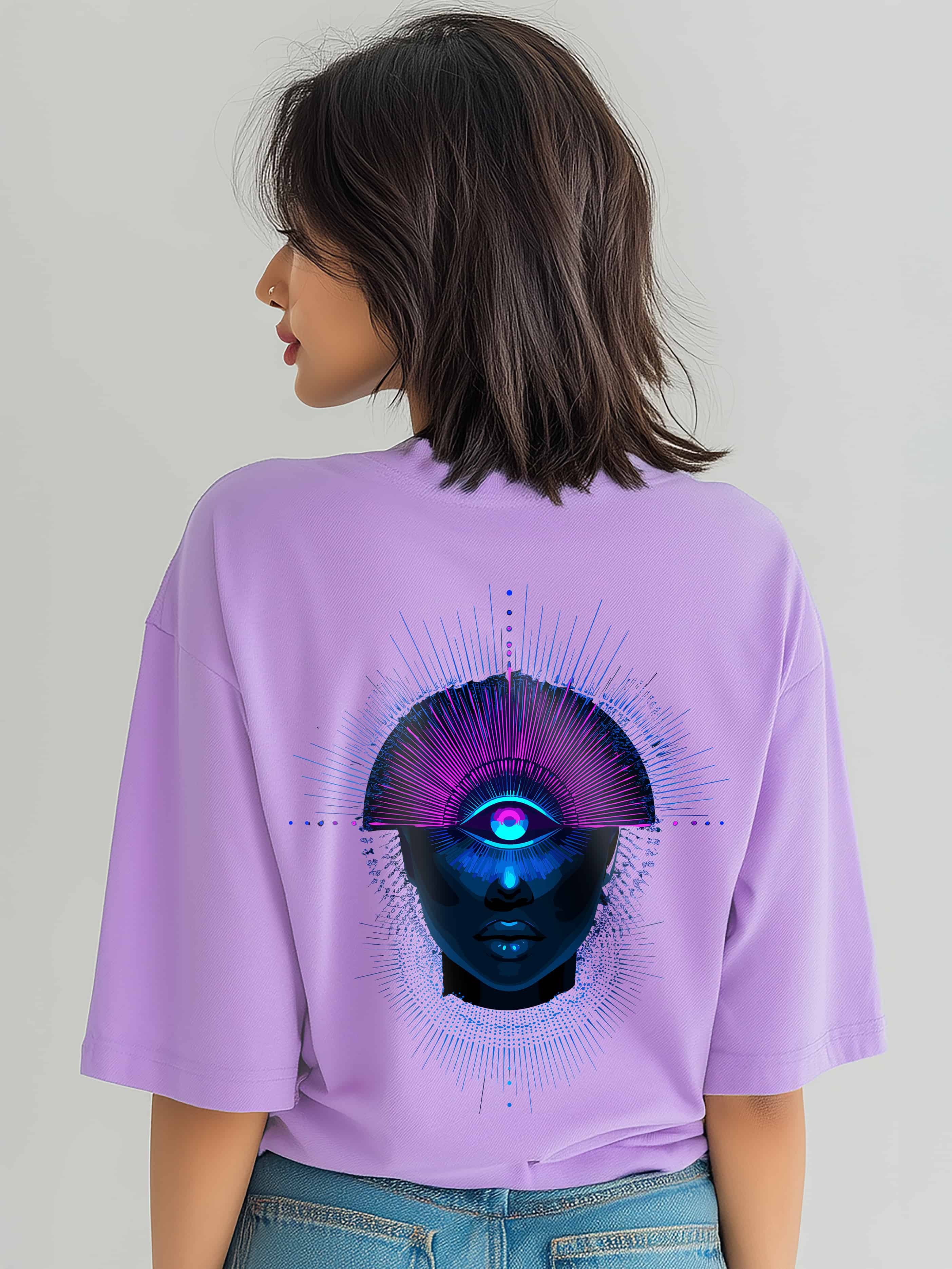 Third Eye Vibe Oversized Cotton Tee