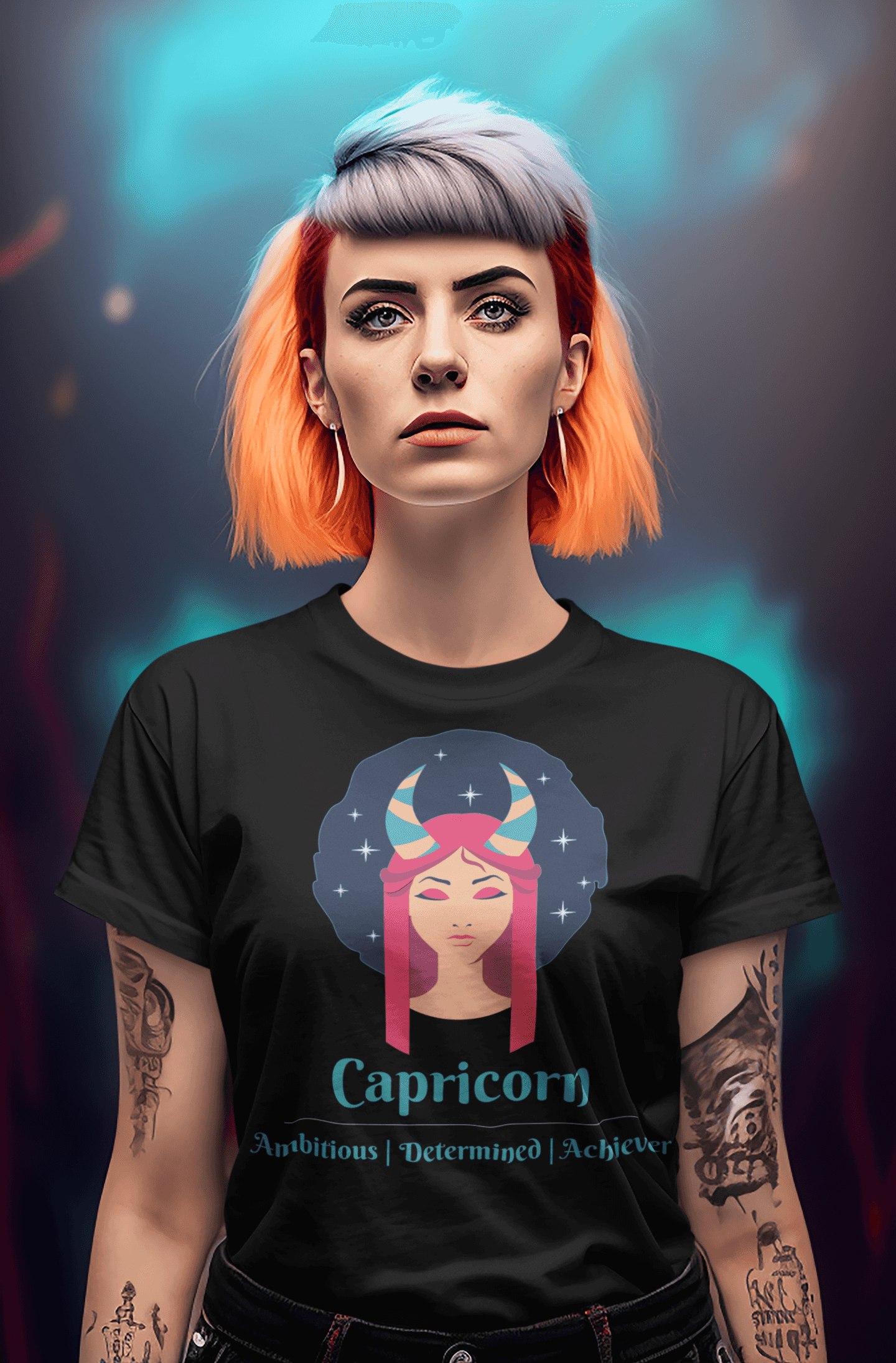 Capricorn- Stylish and Charismatic Zodiac Women's cotton Tee