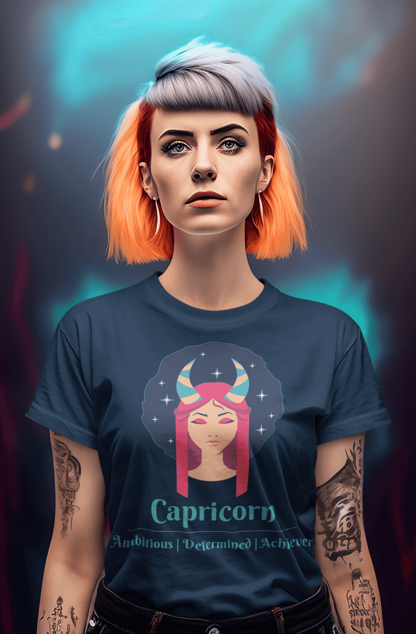 Capricorn- Stylish and Charismatic Zodiac Women's cotton Tee