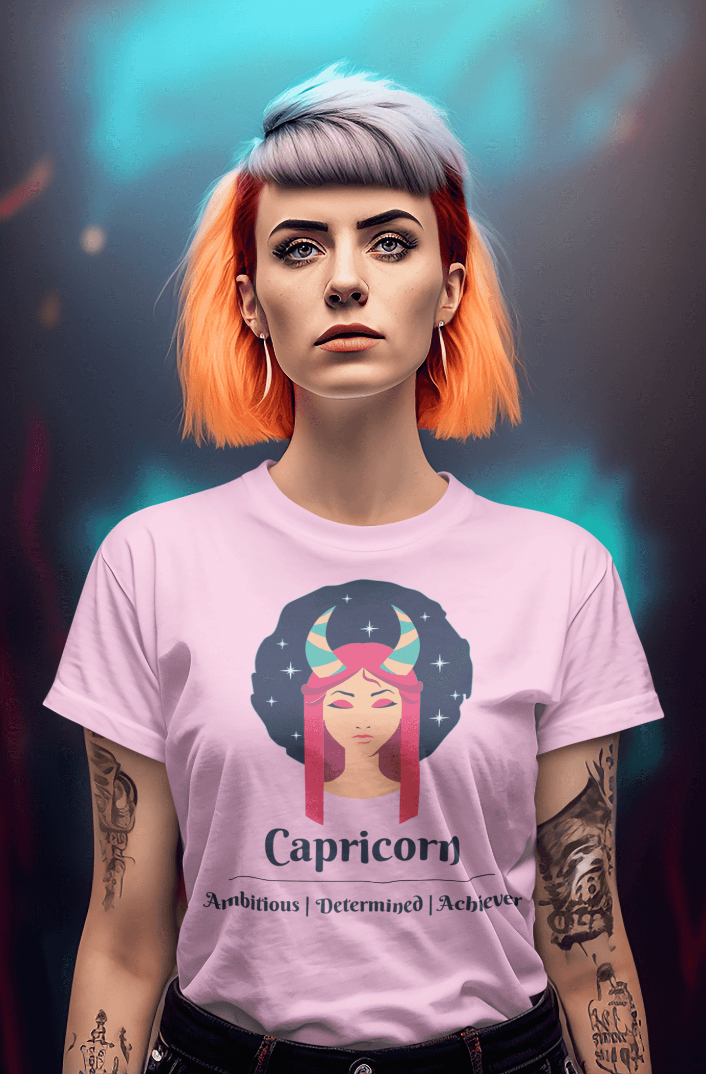 Capricorn- Stylish and Charismatic Zodiac Women's cotton Tee