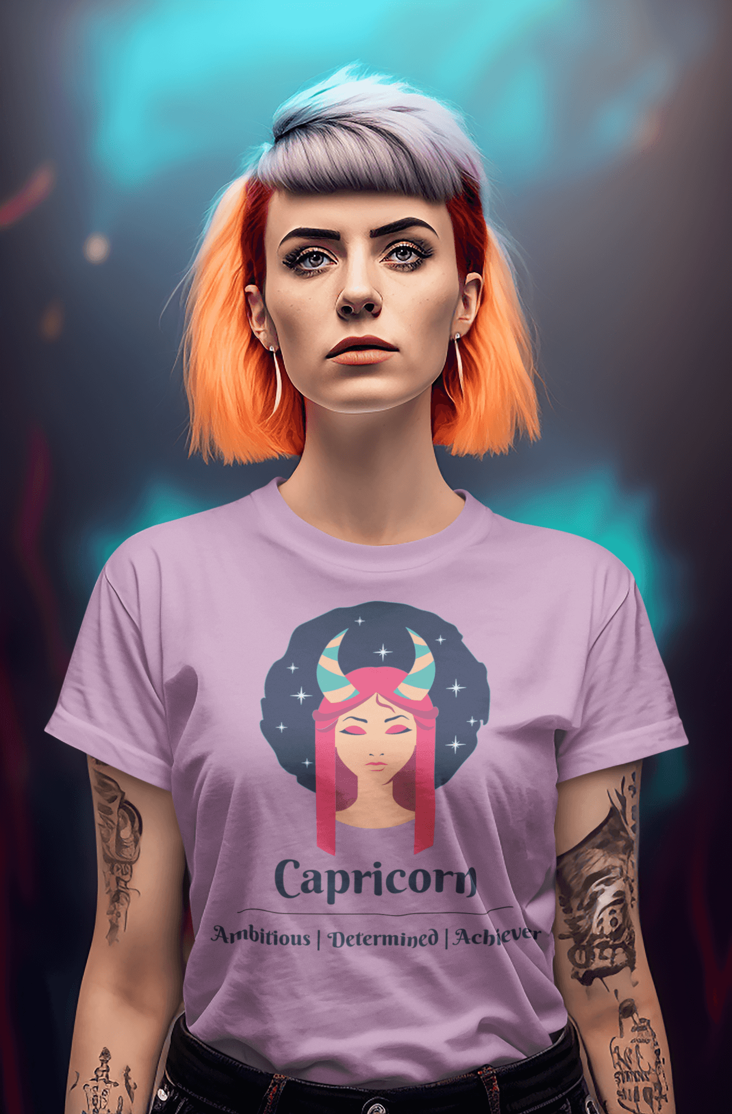 Capricorn- Stylish and Charismatic Zodiac Women's cotton Tee