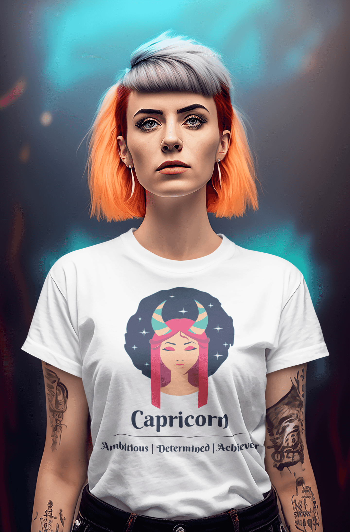 Capricorn- Stylish and Charismatic Zodiac Women's cotton Tee