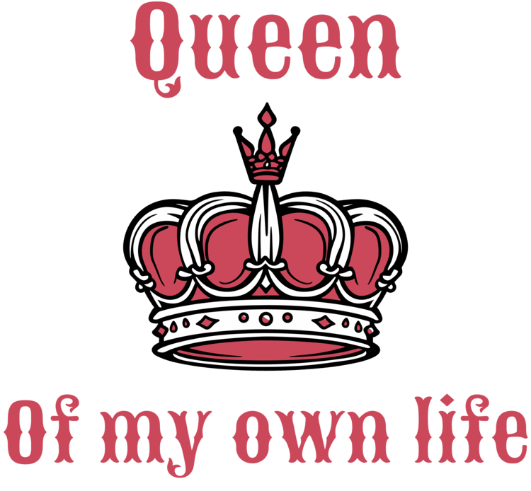 "Queen of My Own Life" Women's Stylish Cotton T-Shirt