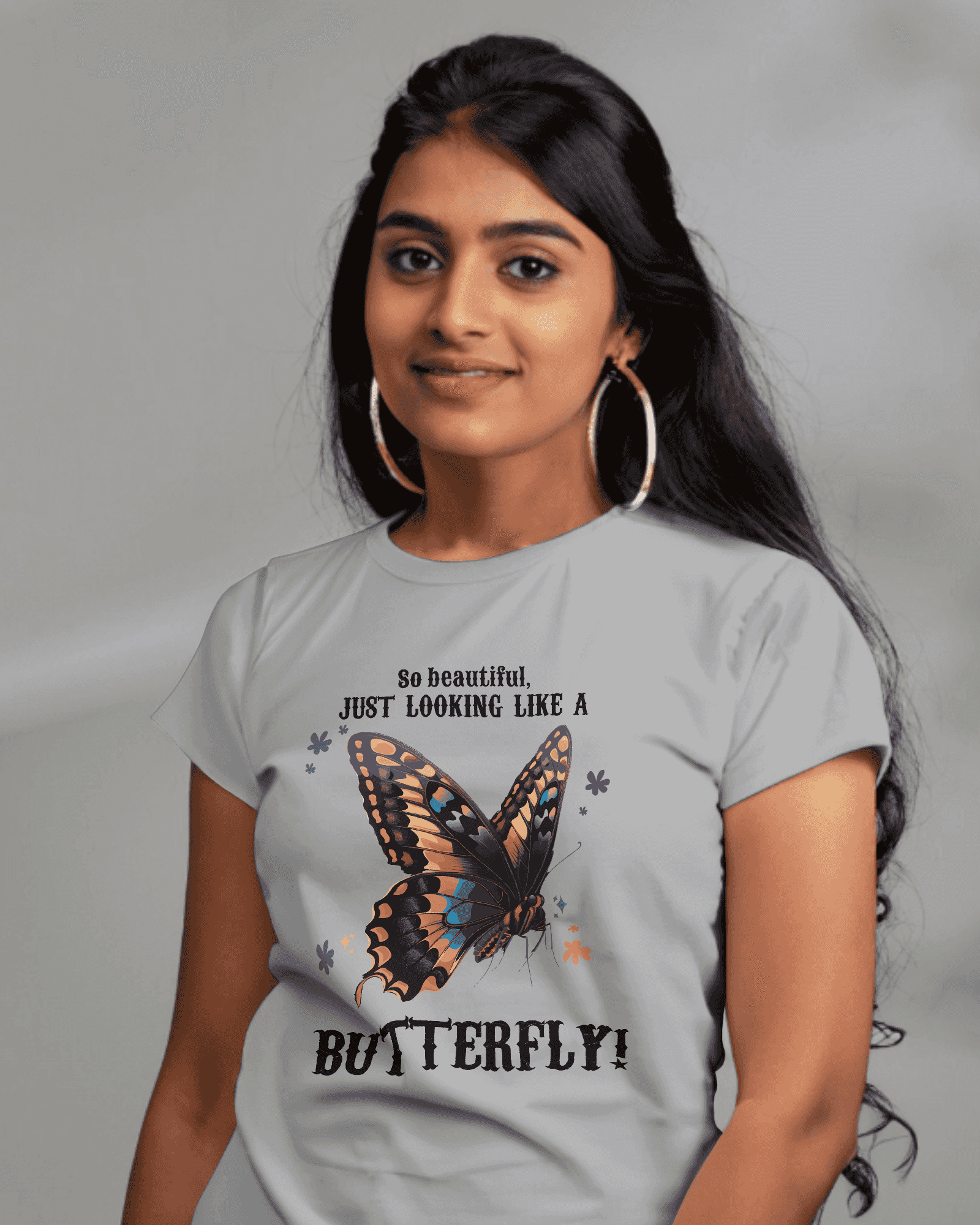 So Beautiful, Just Like a Butterfly Women's Cotton T-Shirt