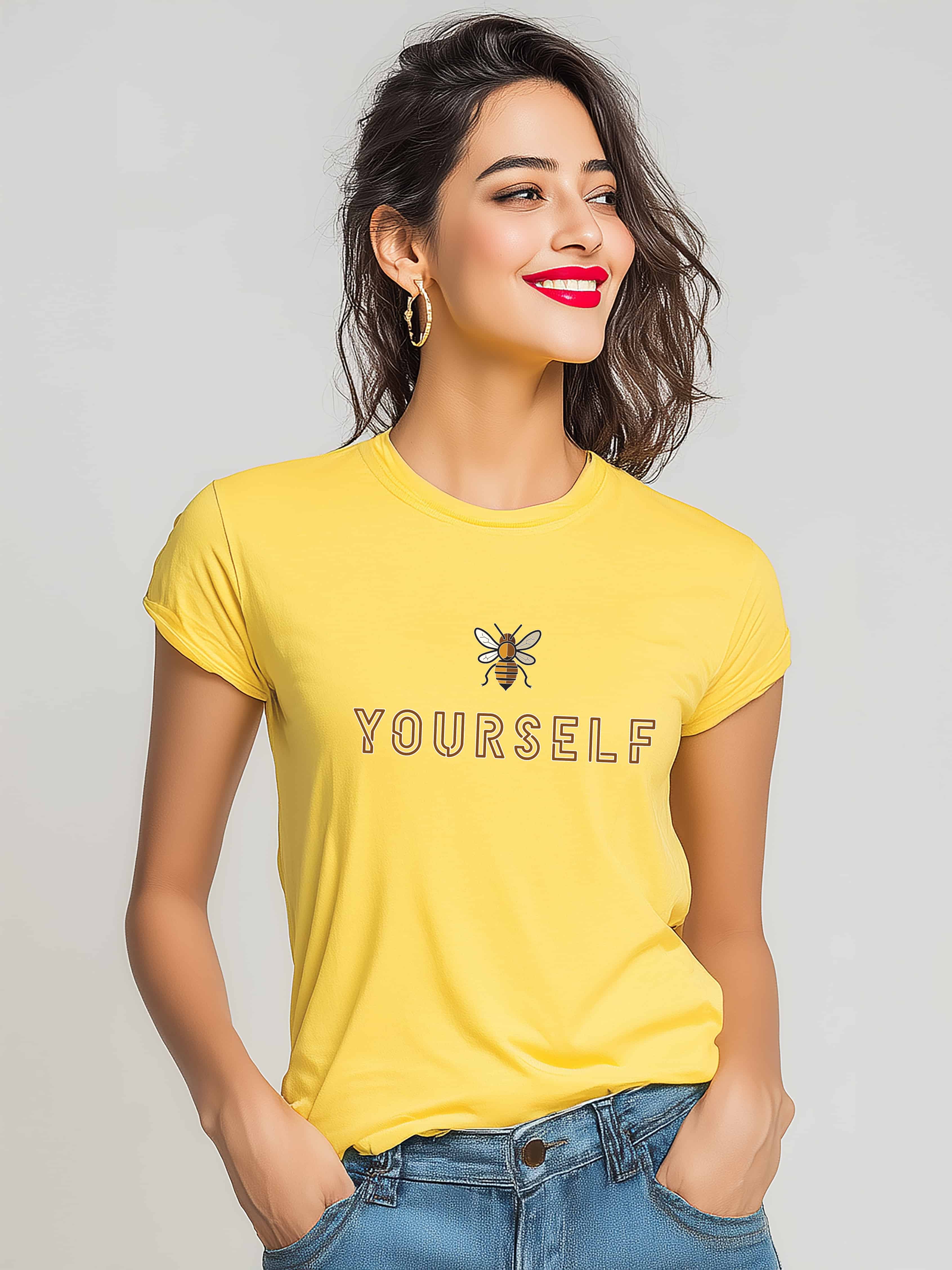 Be Yourself Cotton T-Shirt - Elevate your style with pride.