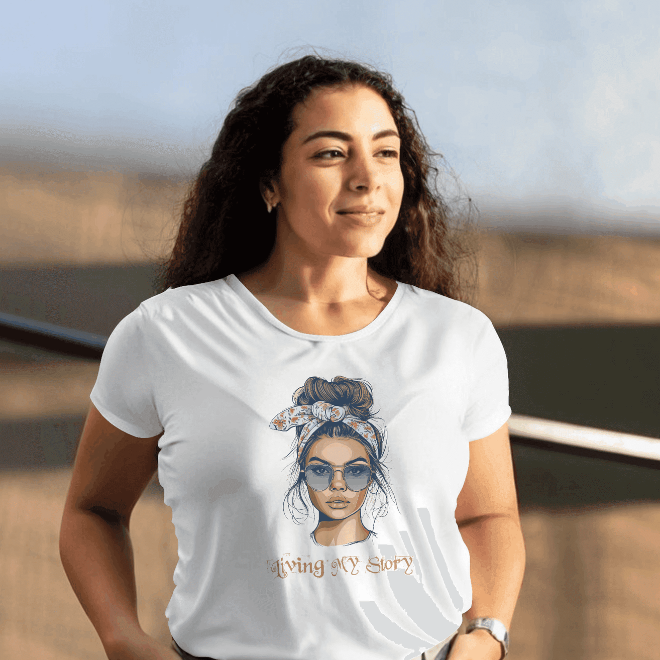 Living My Story Women's Empowerment T-Shirt - Own Your Narrative