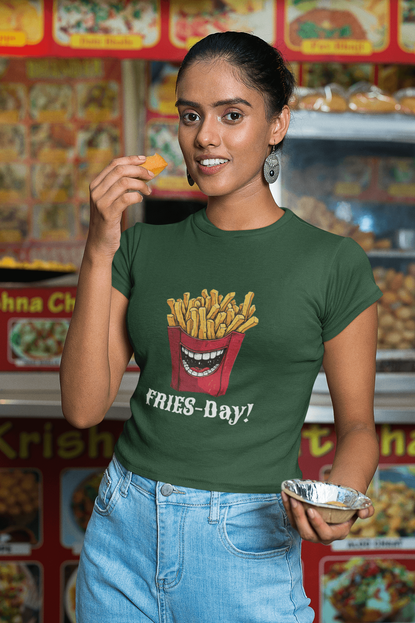 Fries-Day Women's Cotton T-Shirt