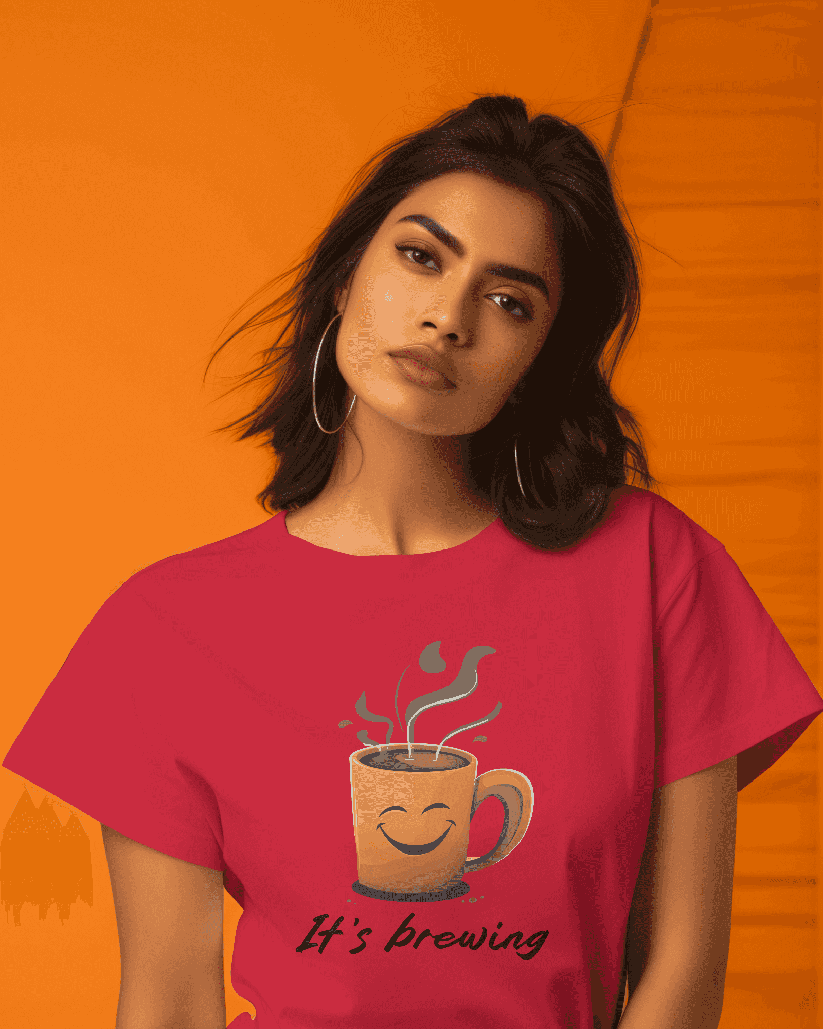 It's Brewing Women's Coffee Lover Cotton T-Shirt