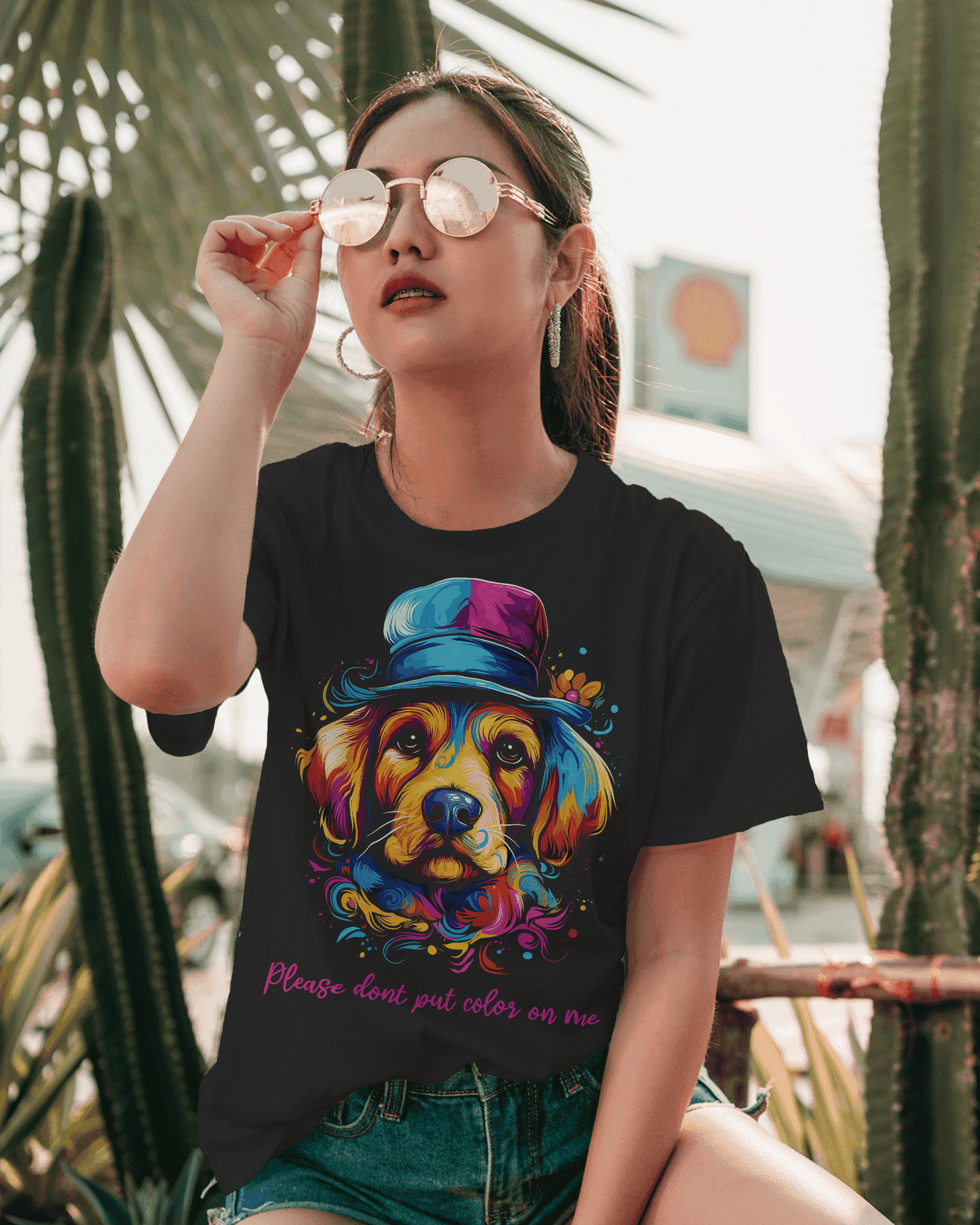 Holi Paw-ty Women's Cotton T-shirt