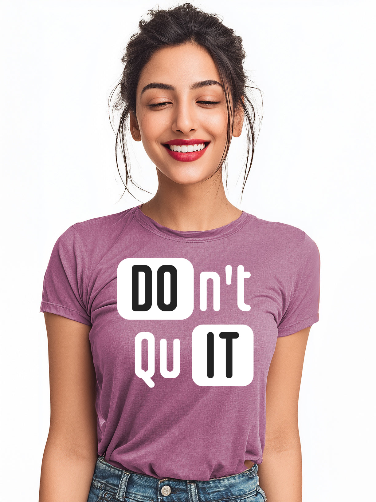 Don't Quit Women's Graphic Cotton T-Shirt