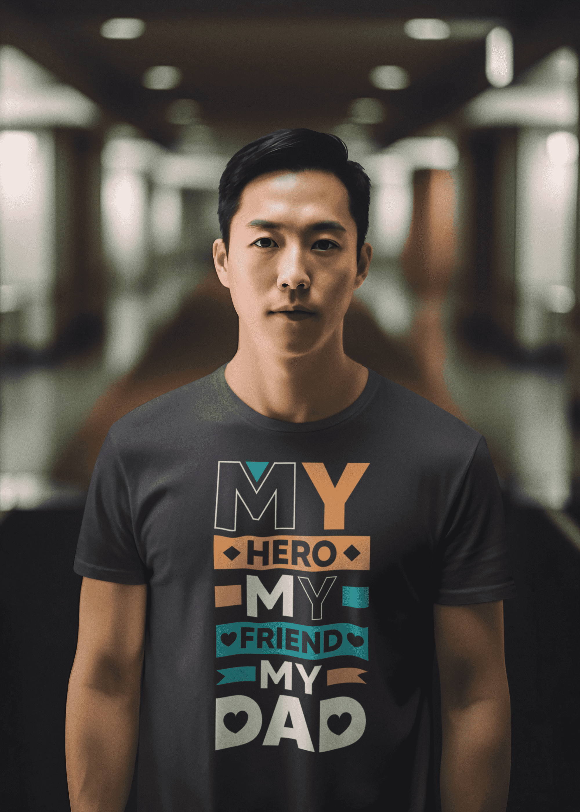 ""My Hero, My Friend, My Dad" Father's Day Special  Men's Cotton T-Shirt