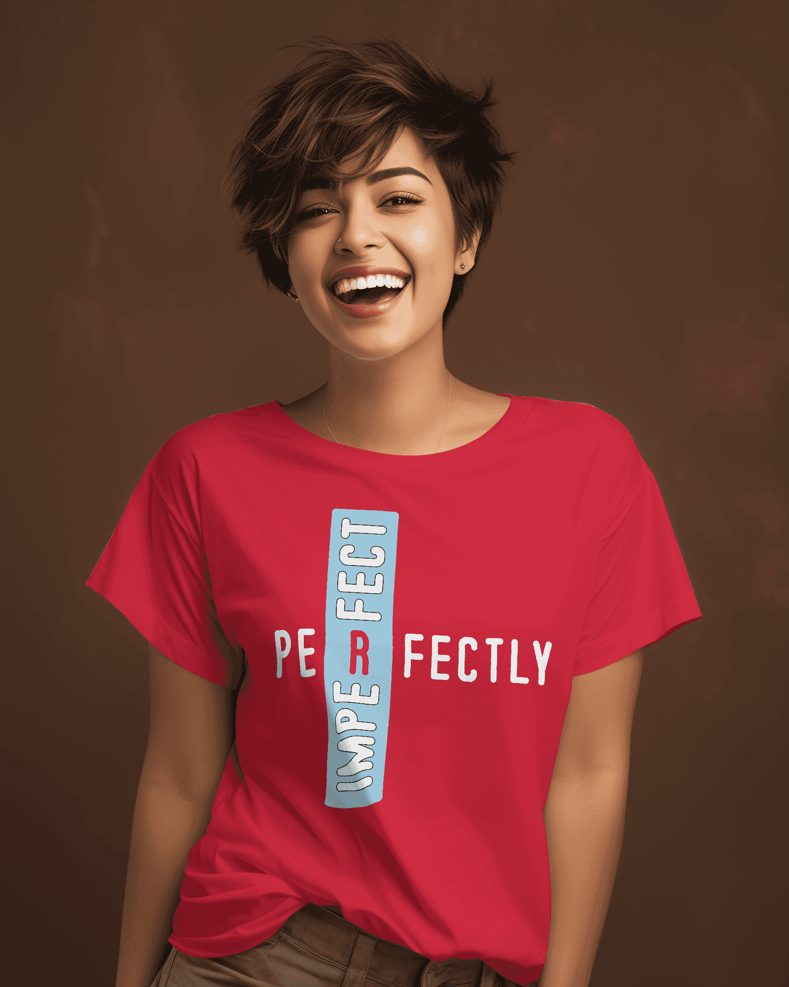 Perfectly Imperfect Women's Empowerment Cotton T-Shirt