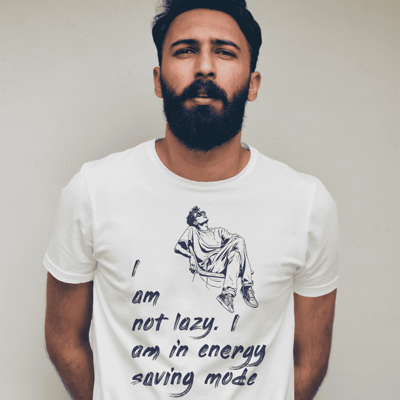 I am not Lazy. I am on on Energy Saving Mode Men's  Graphic T-Shirt - Explore in Style