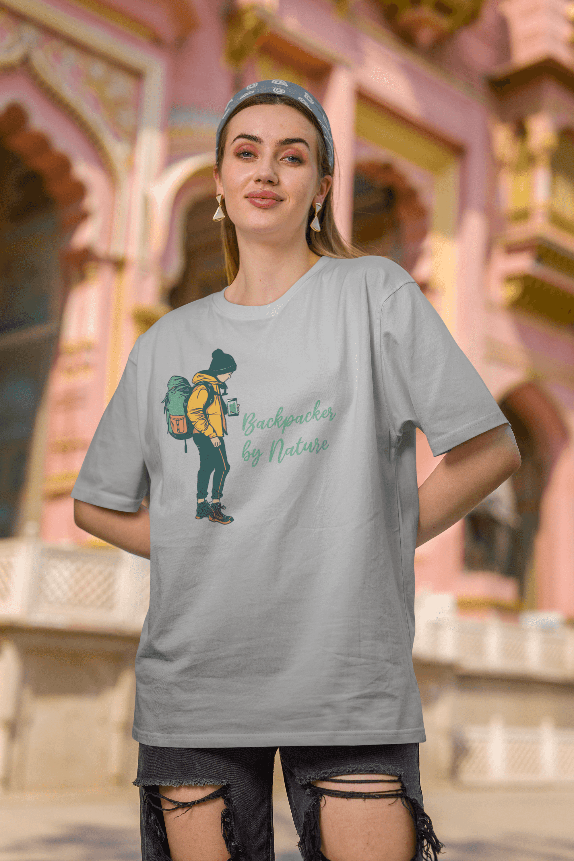 Backpacker by nature Women's Cotton T-Shirt