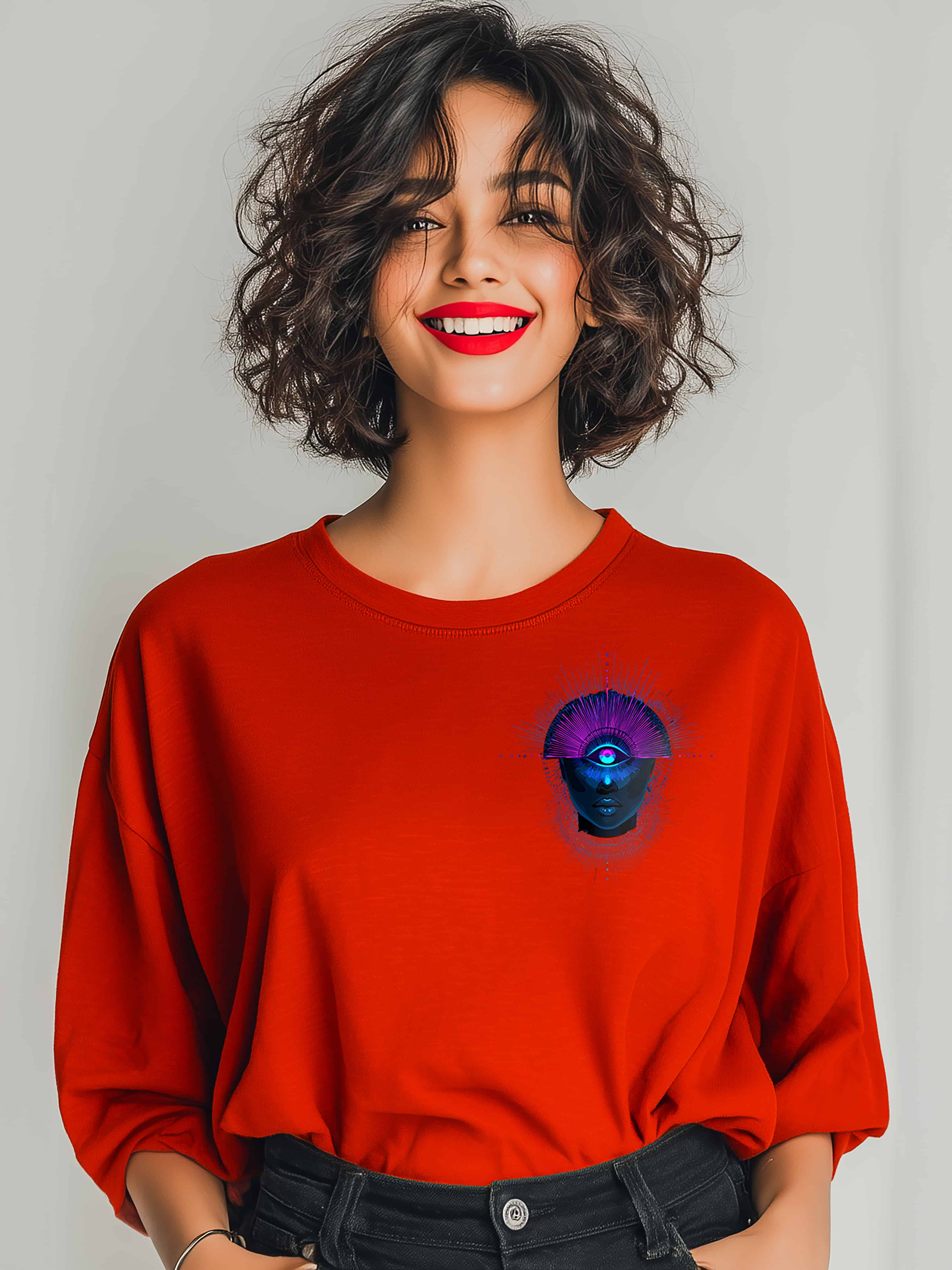 Third Eye Vibe Oversized Cotton Tee