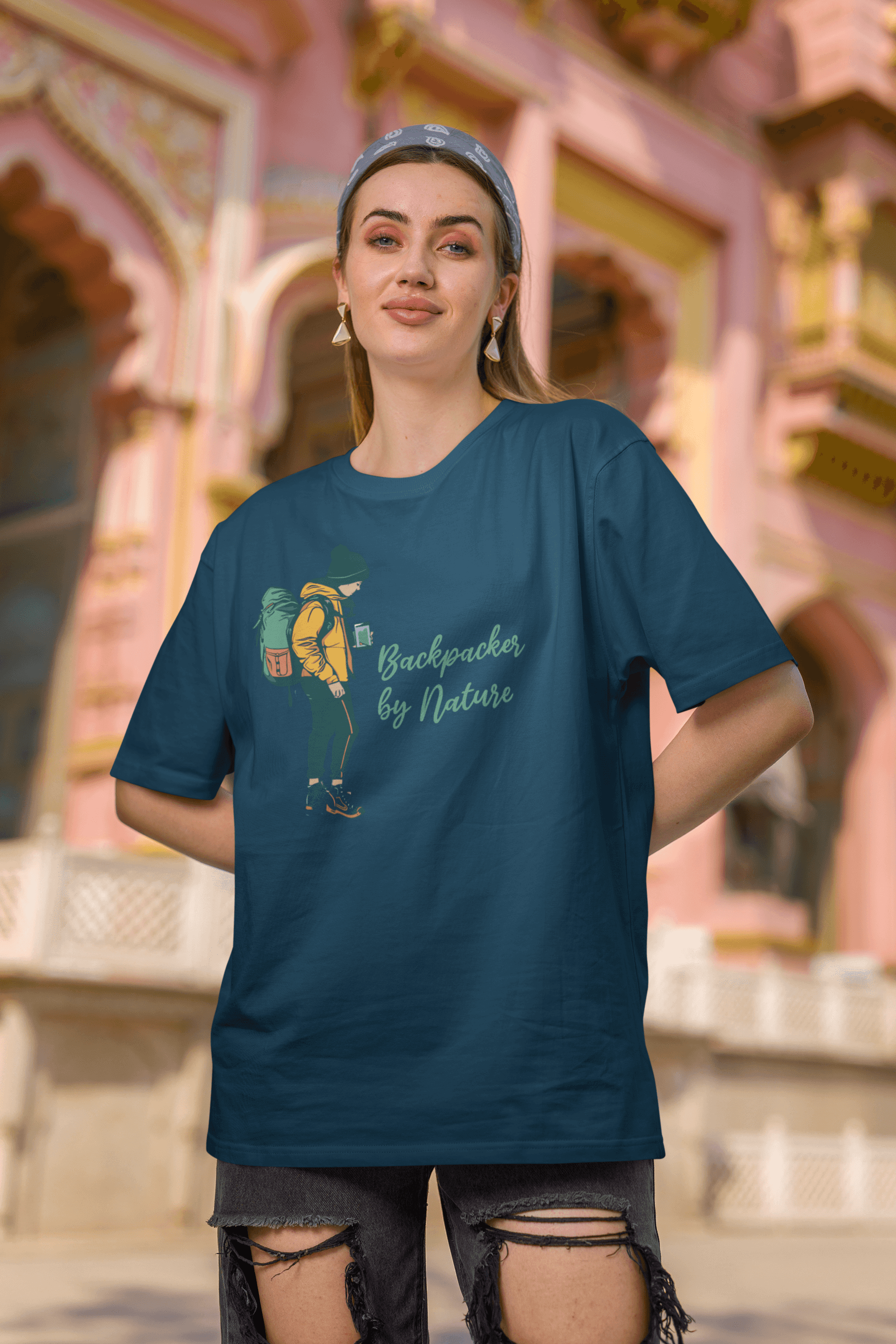 Backpacker by nature Women's Cotton T-Shirt