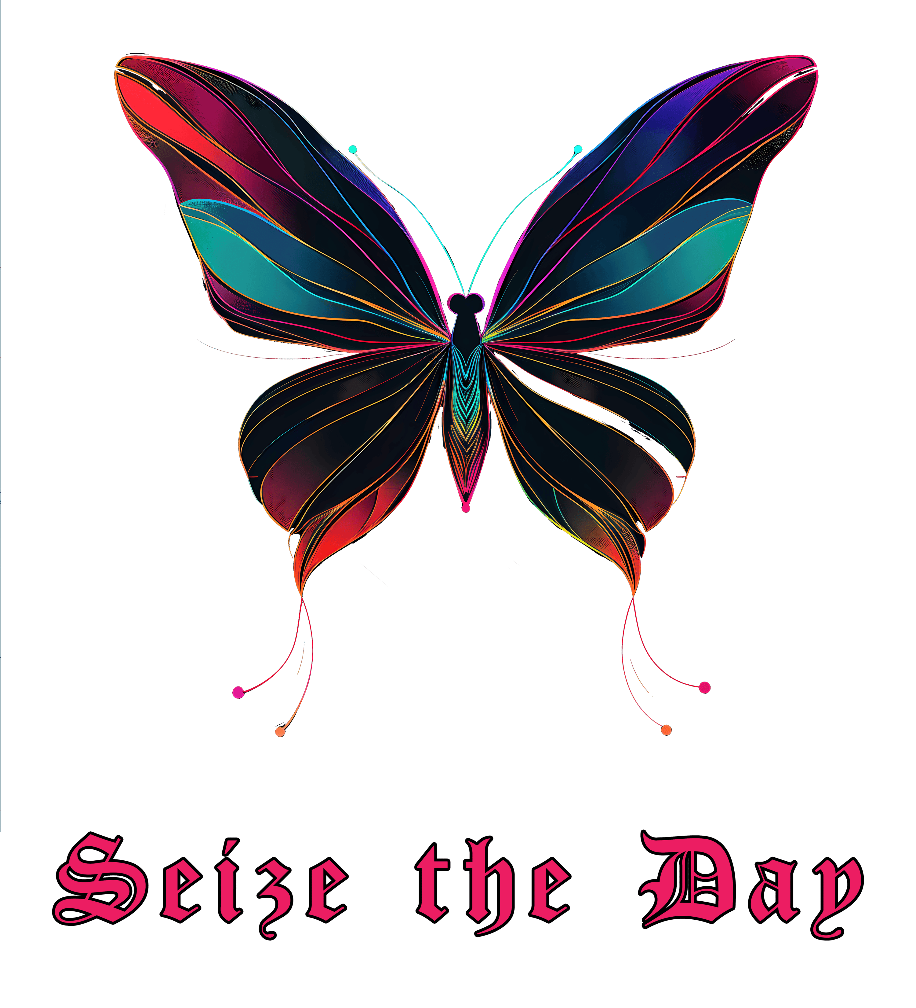 Seize the Day Butterfly – Women’s Crop Hoodie | Storeily Winter Collection