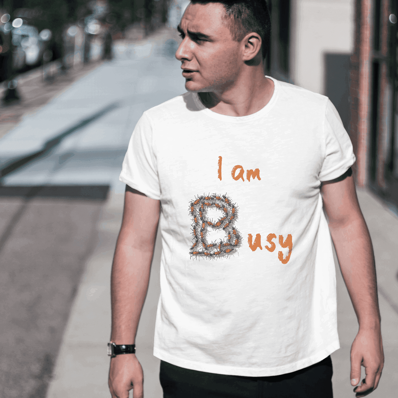 I am busy Men's Graphic T-Shirt - Busy Bee
