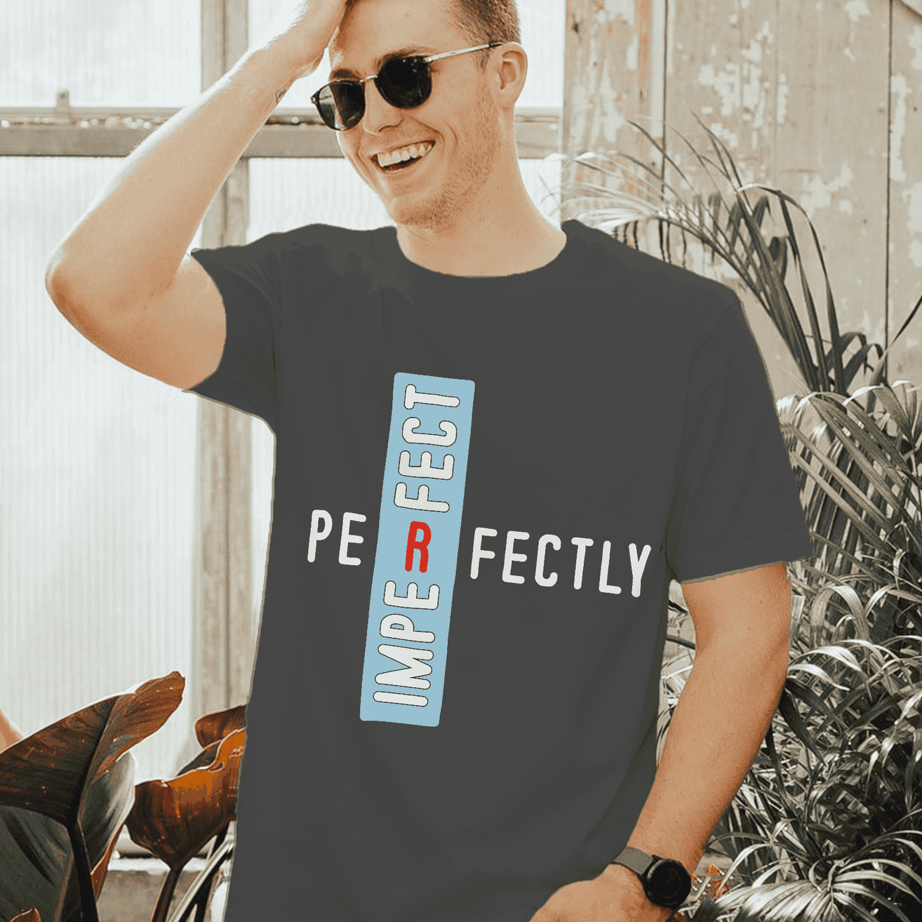 Perfectly Imperfect Men's Statement T-Shirt - Embrace Your Uniqueness