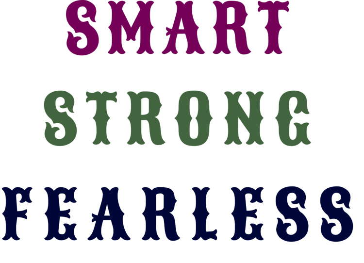 "Smart, Strong, Fearless" Women's Cotton T-Shirt