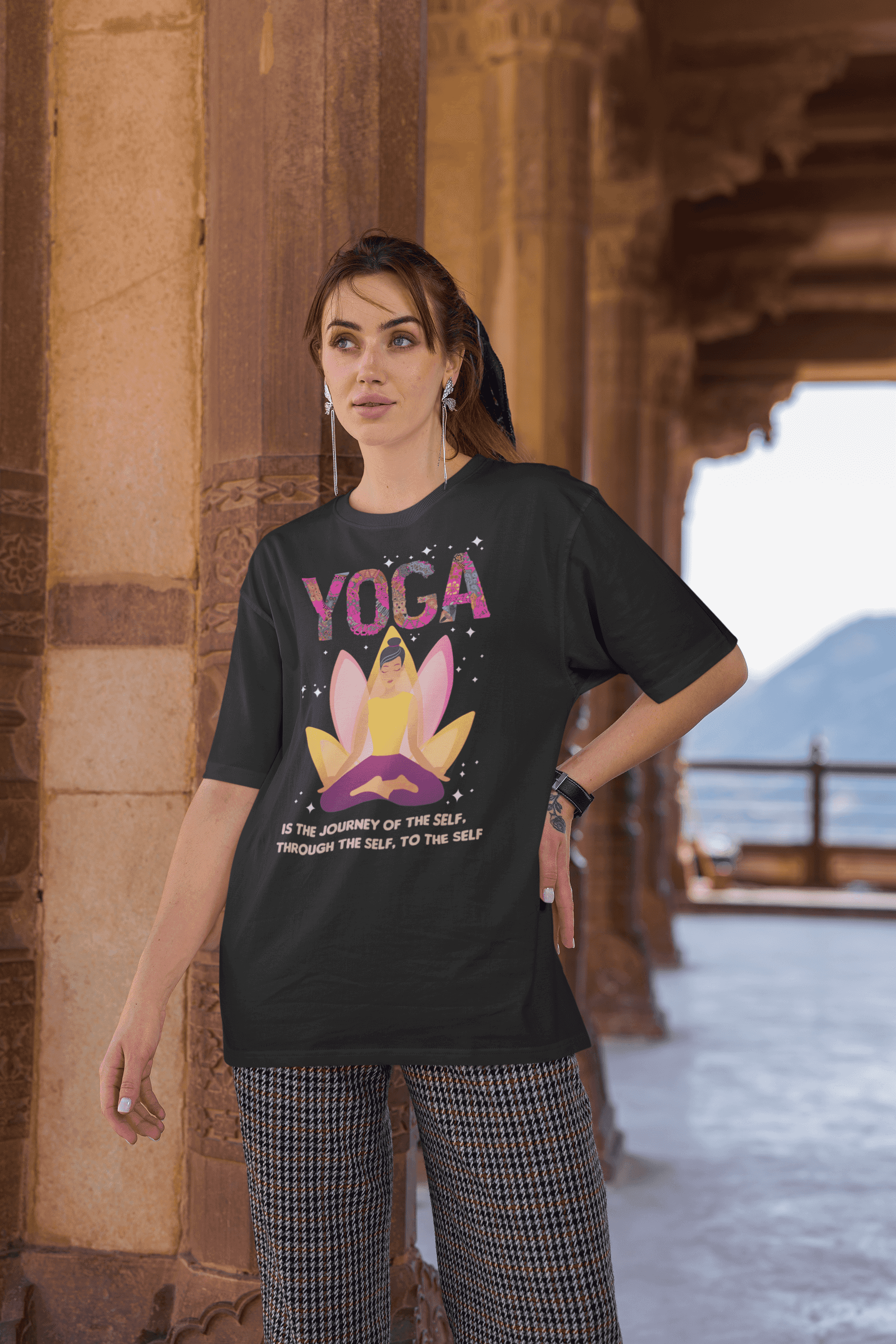 Yoga:  Women's Cotton Oversized T-Shirt