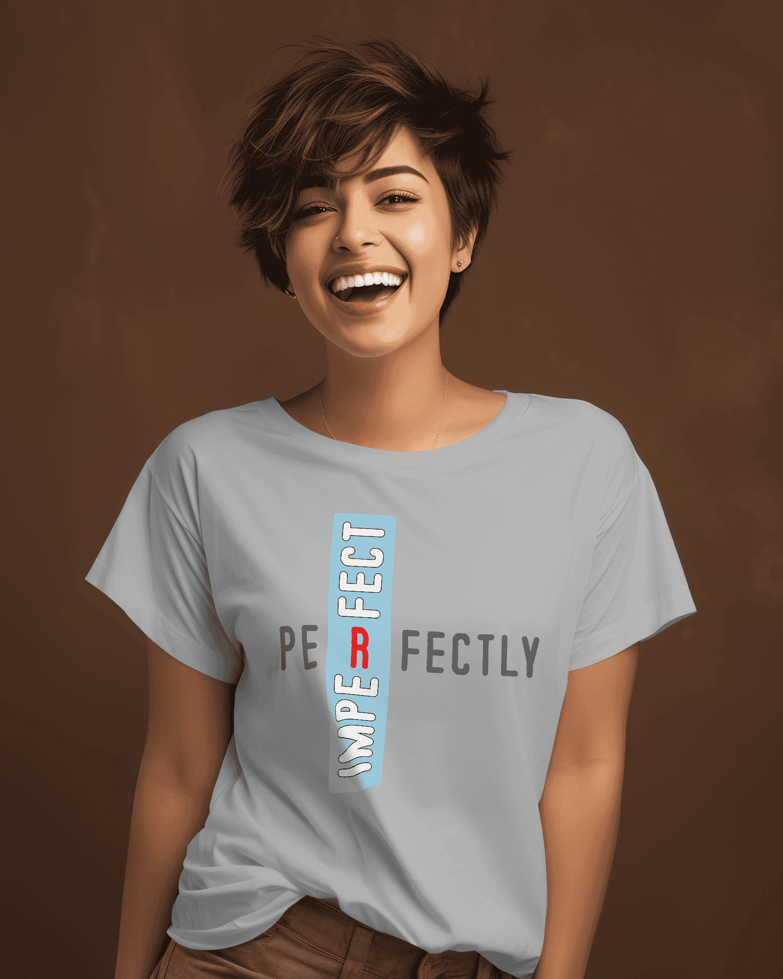 Perfectly Imperfect Women's Empowerment Cotton T-Shirt