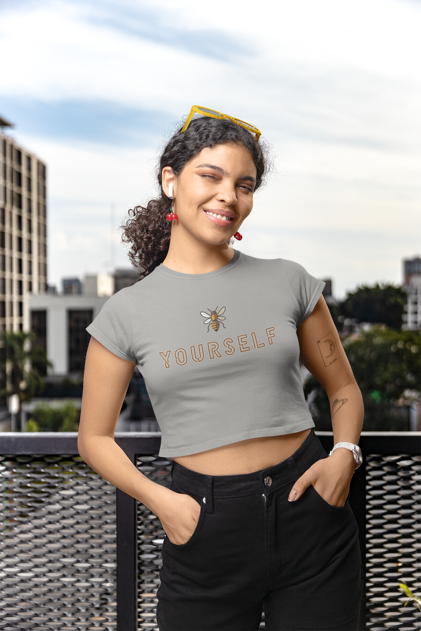 'Be Yourself' Women's Crop top