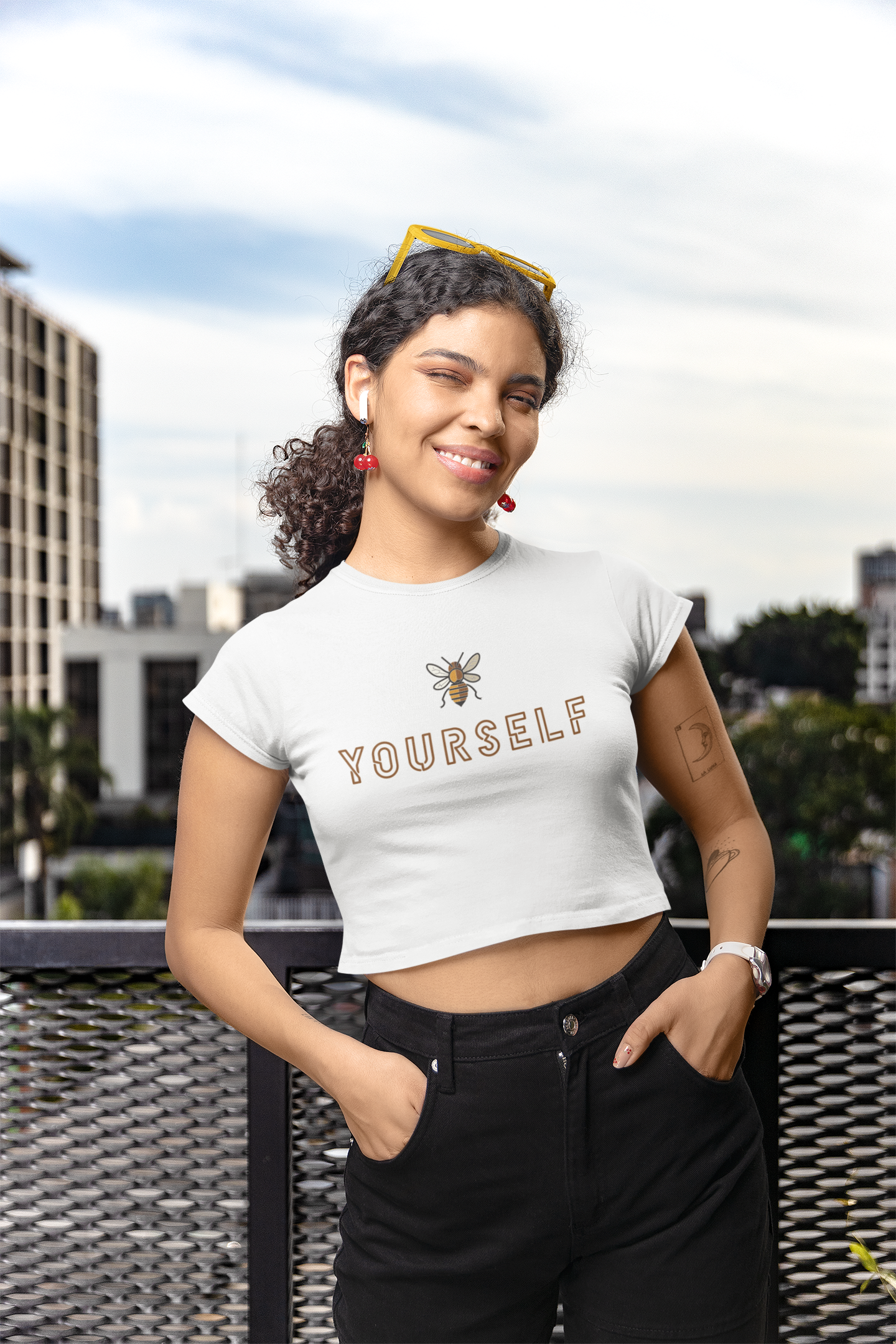 'Be Yourself' Women's Crop top