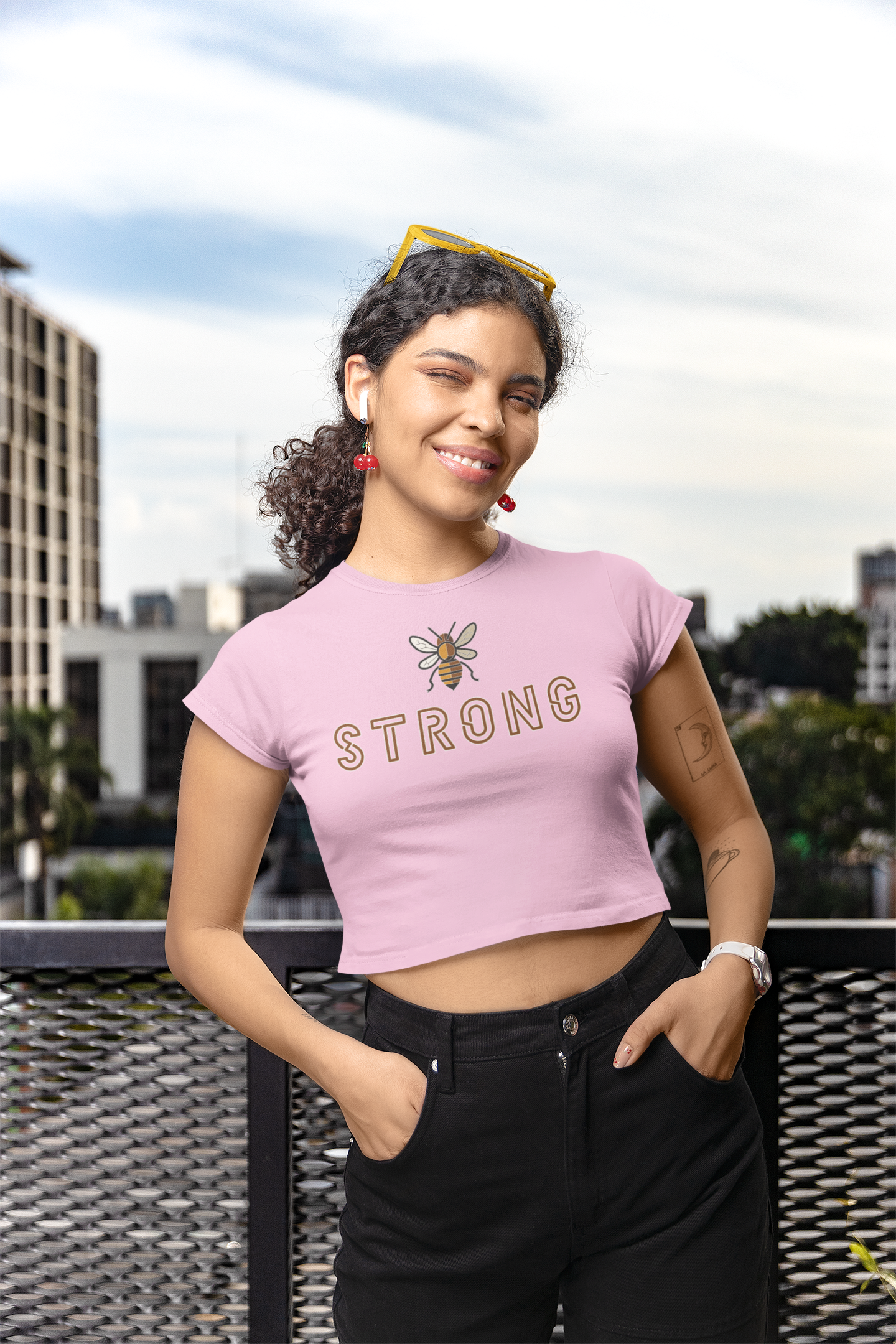 'Be Strong' Women's Stylish Crop top