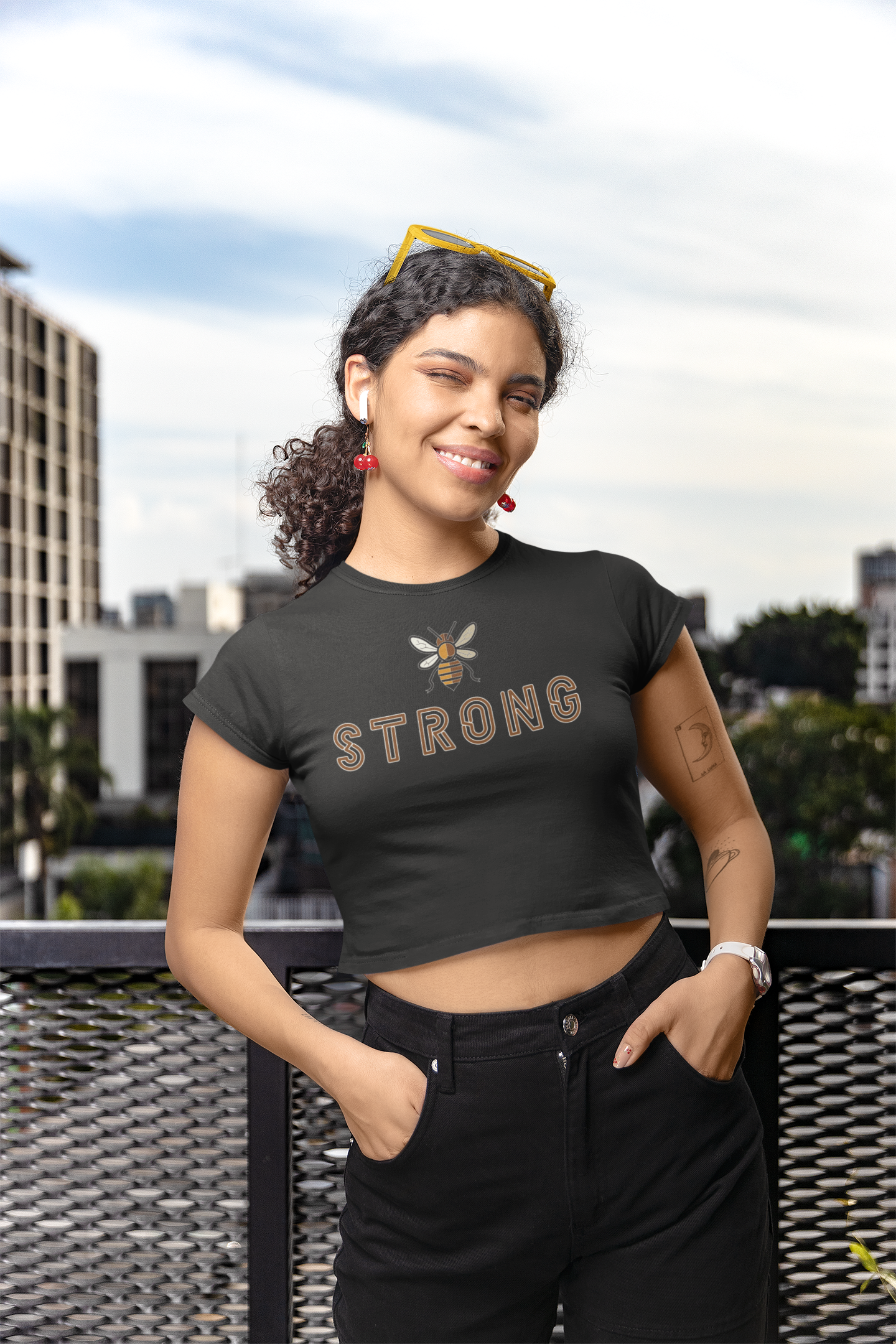 'Be Strong' Women's Stylish Crop top