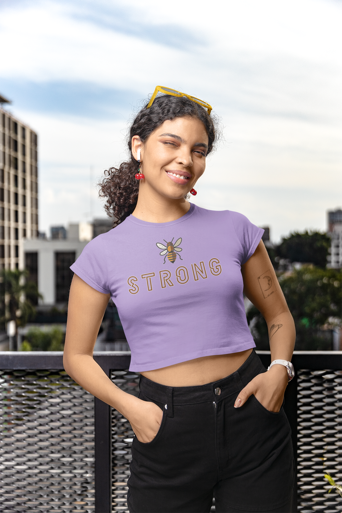 'Be Strong' Women's Stylish Crop top | Storeily