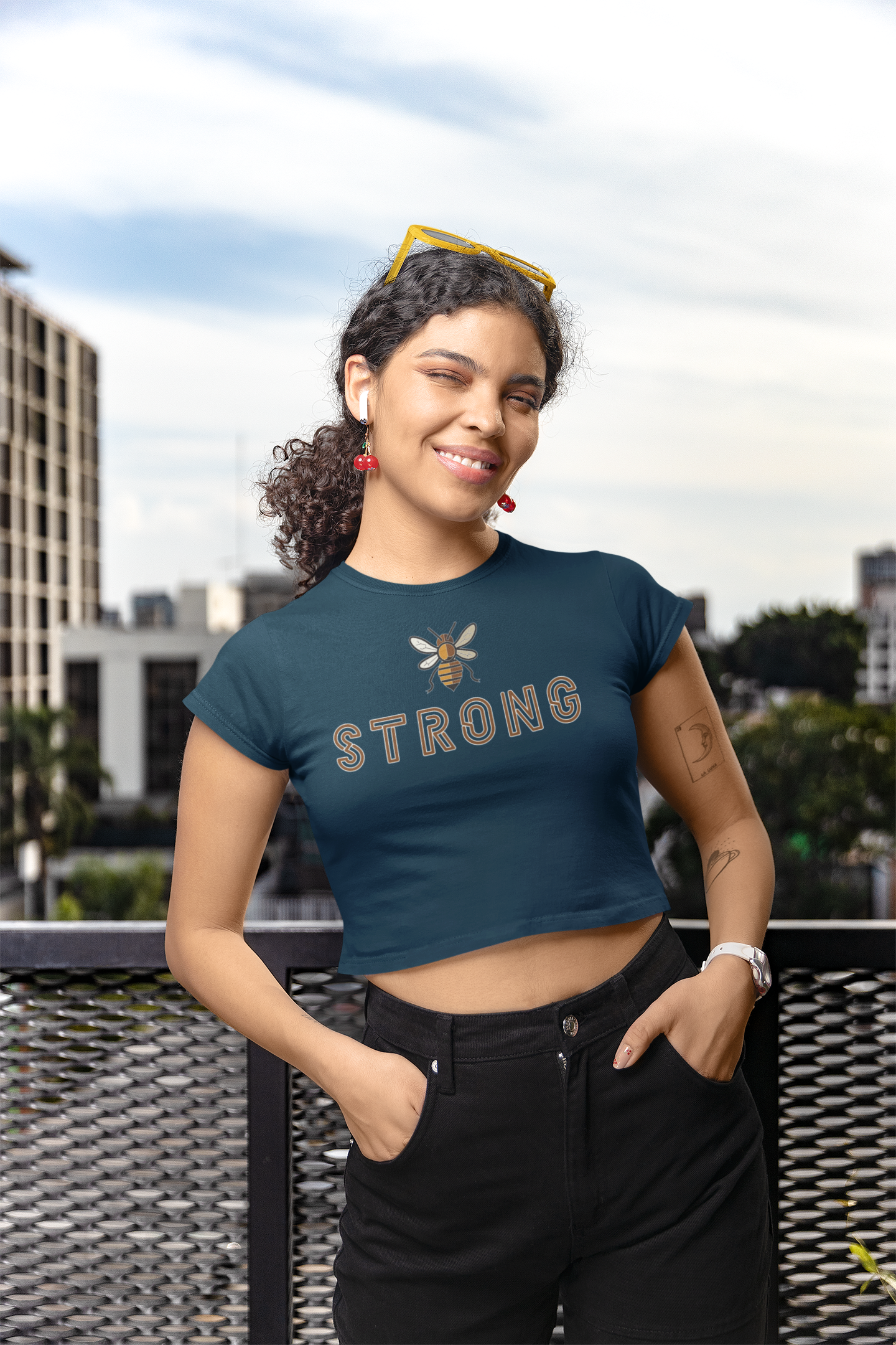 'Be Strong' Women's Stylish Crop top | Storeily