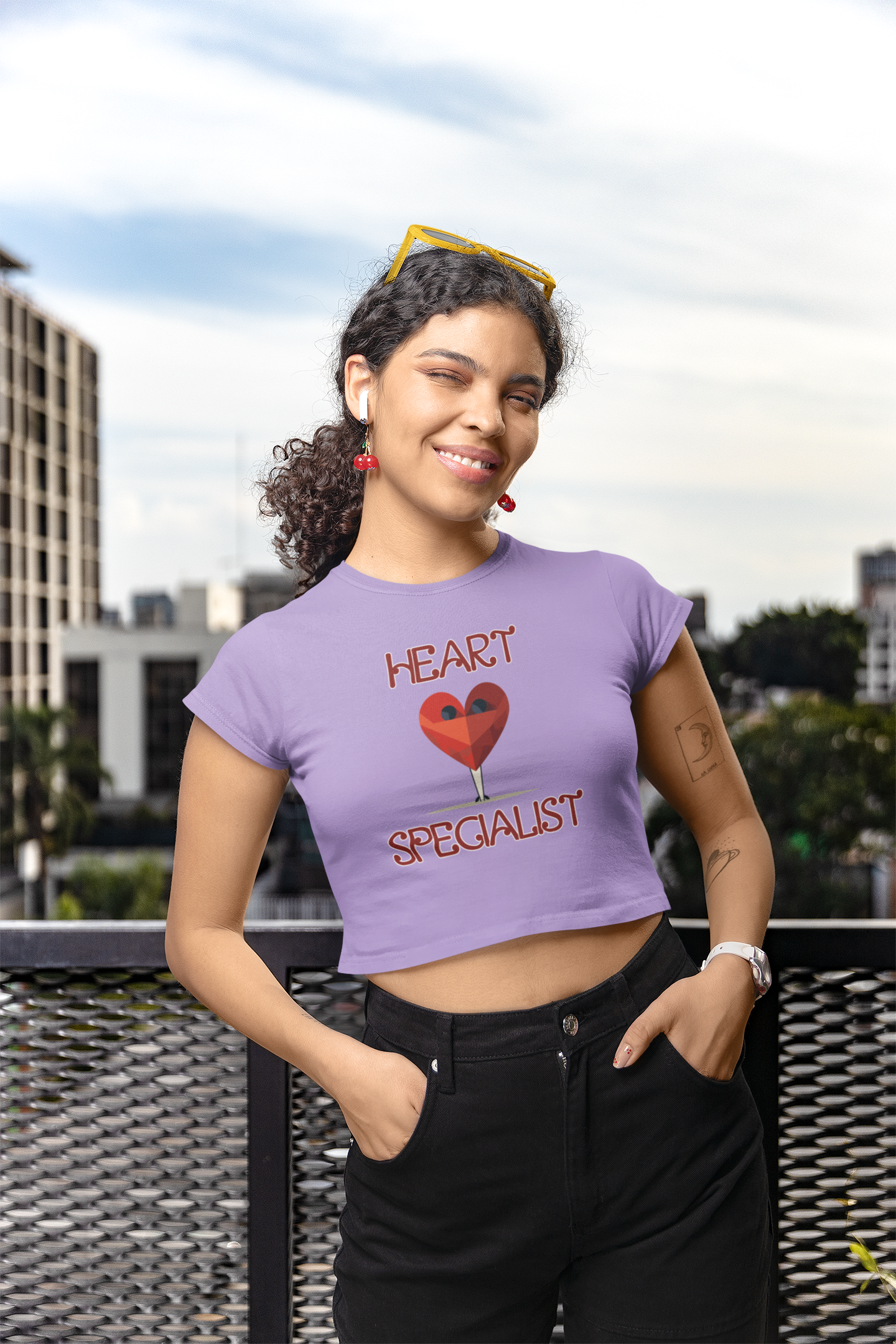 Heart Specialist Women's Crop Top for  Fashionista Woman| Storeily