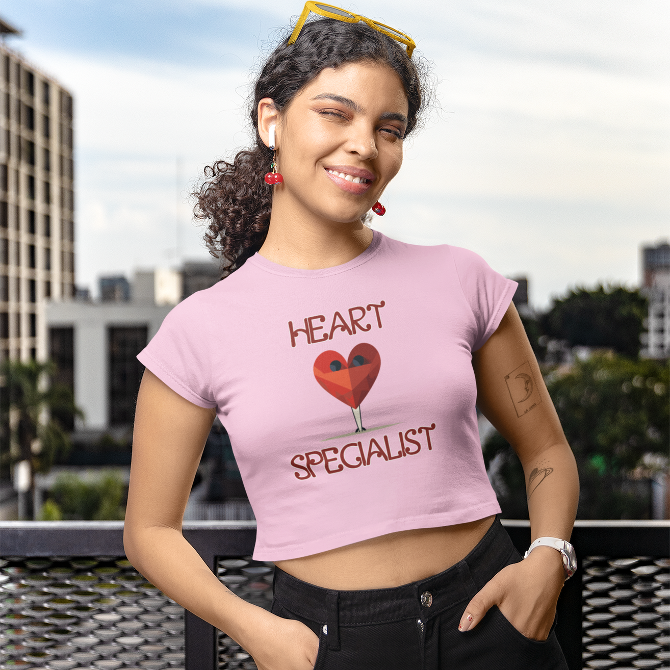 Heart Specialist Women's Crop Top for  Fashionista Woman| Storeily