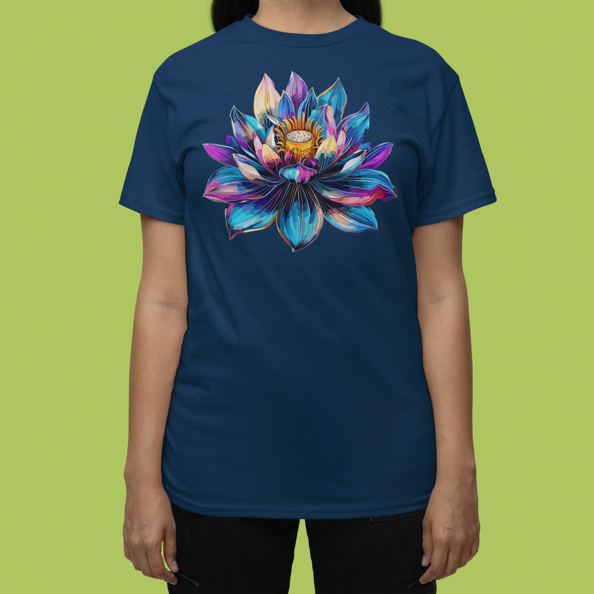 Colorful Floraldesign holi special t shirt for women