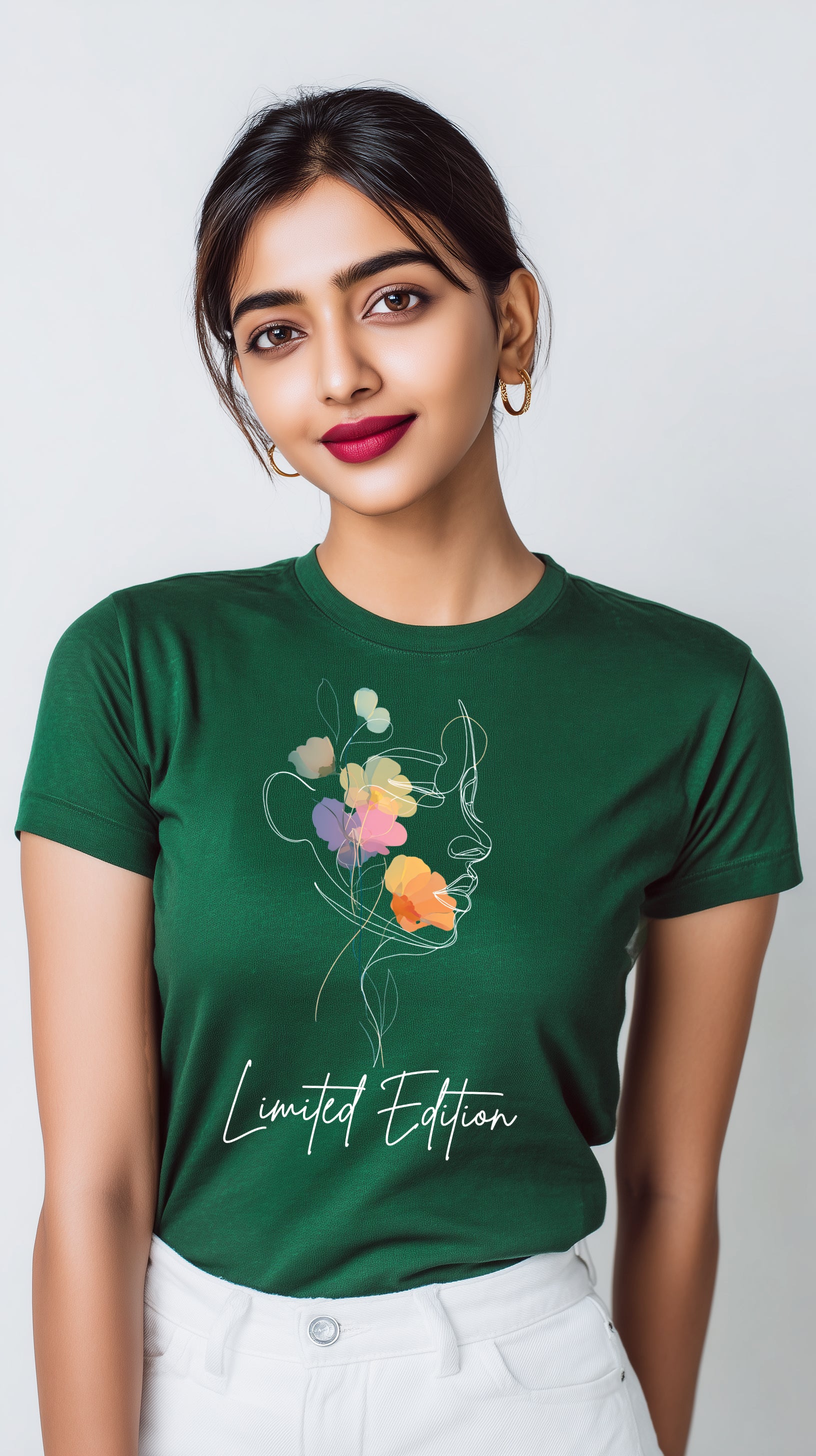 Petal Muse – Limited Edition Regular Fit Round Neck Cotton T-Shirt