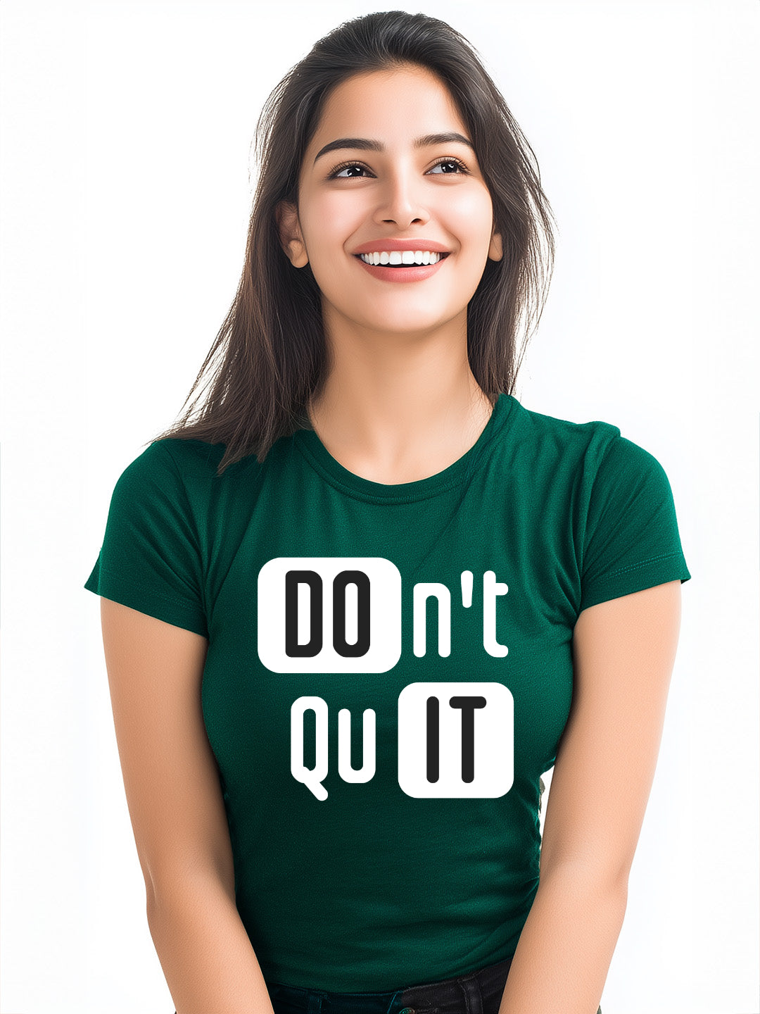 Don't Quit Women's Graphic Cotton T-Shirt
