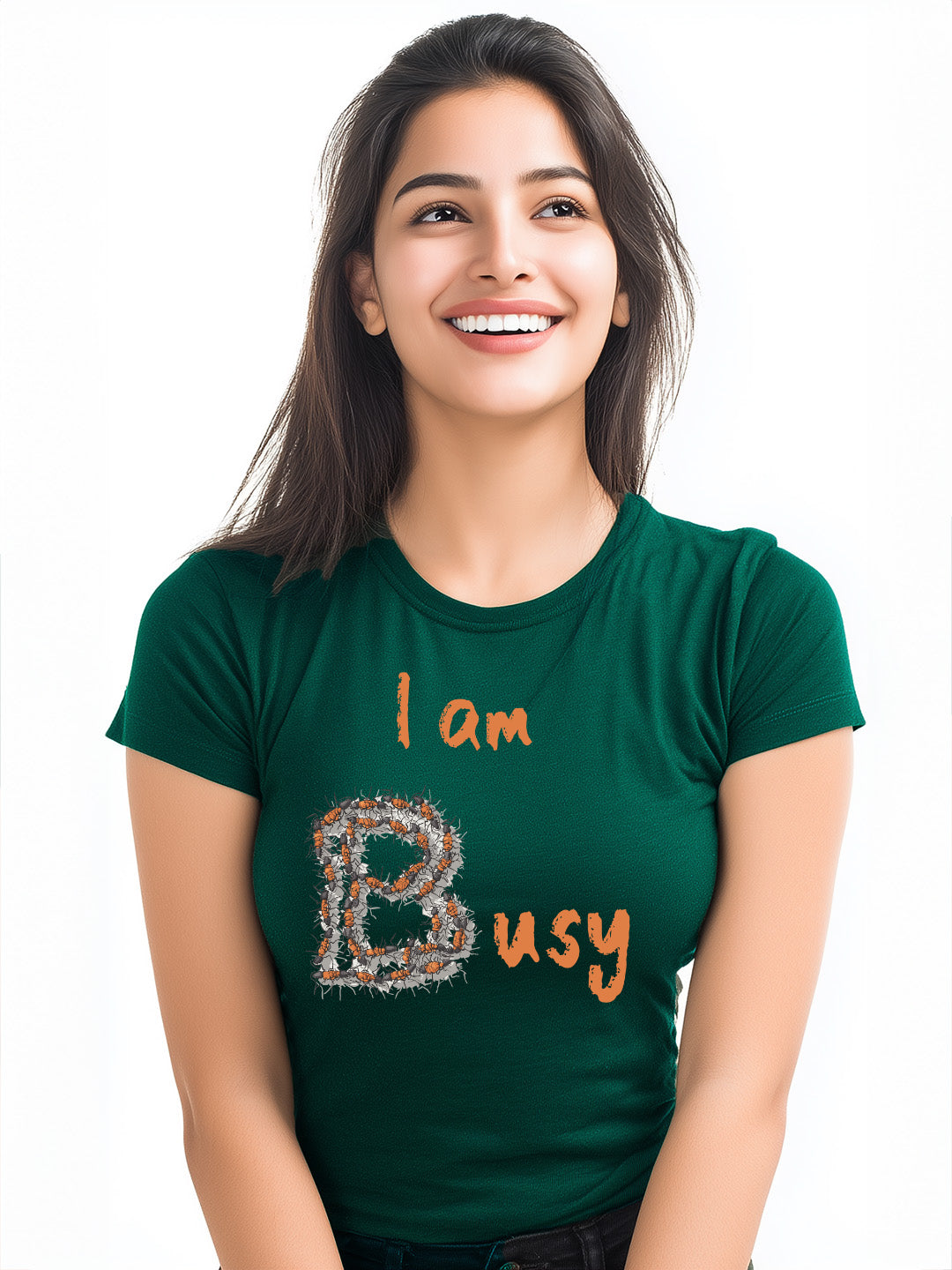 I am busy Women's Graphic Cotton T-Shirt