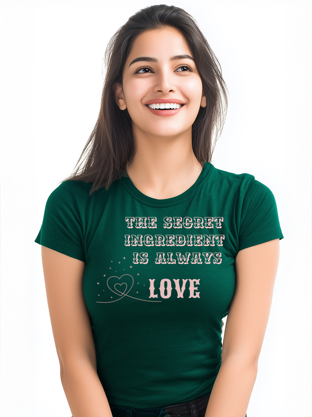 "Secret Ingredient is Always Love" Women's  Cotton T-Shirt