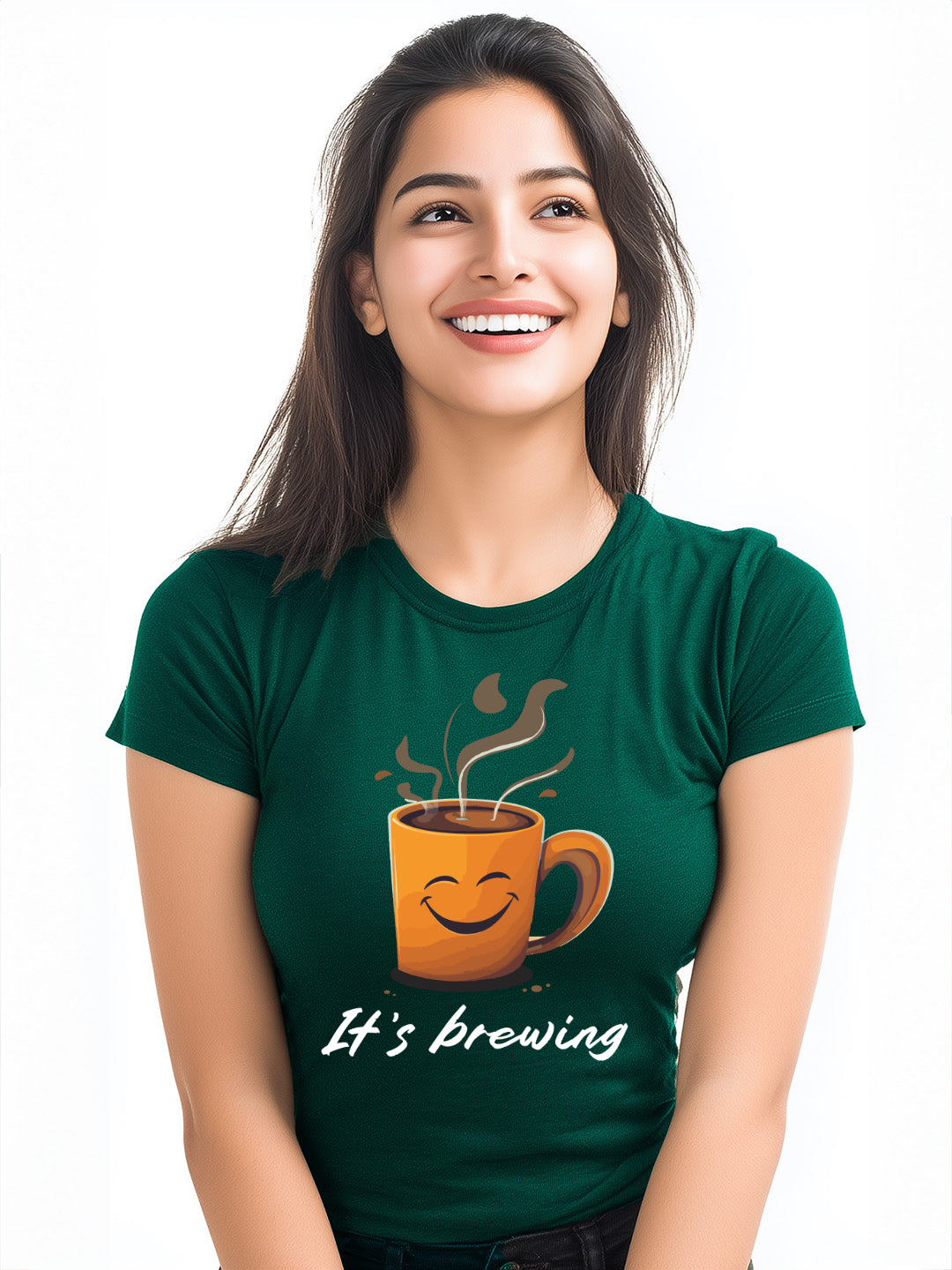 It's Brewing Women's Coffee Lover Cotton T-Shirt