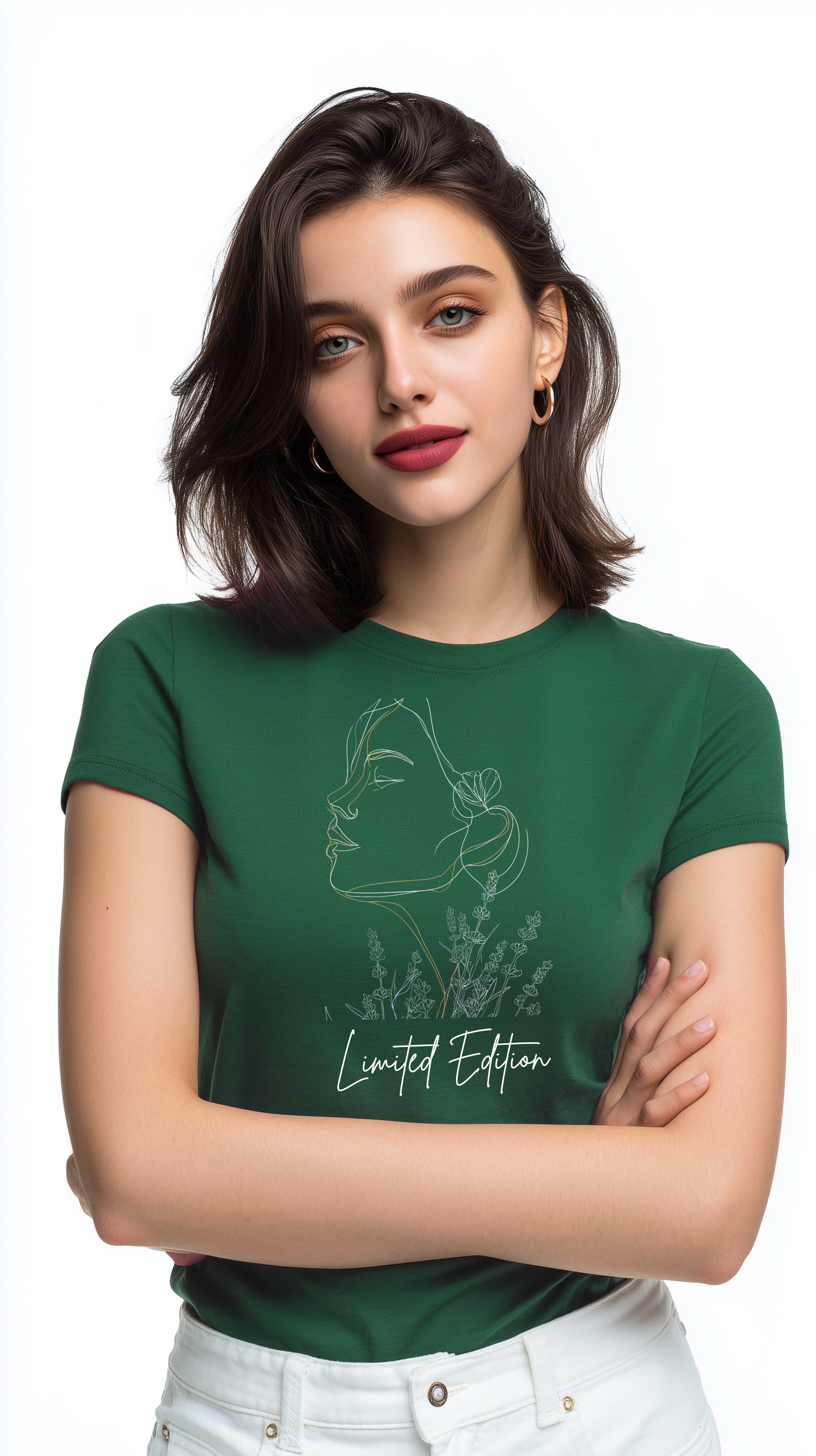 Quiet Grace – Limited Edition Regular Fit Round Neck Cotton T-Shirt